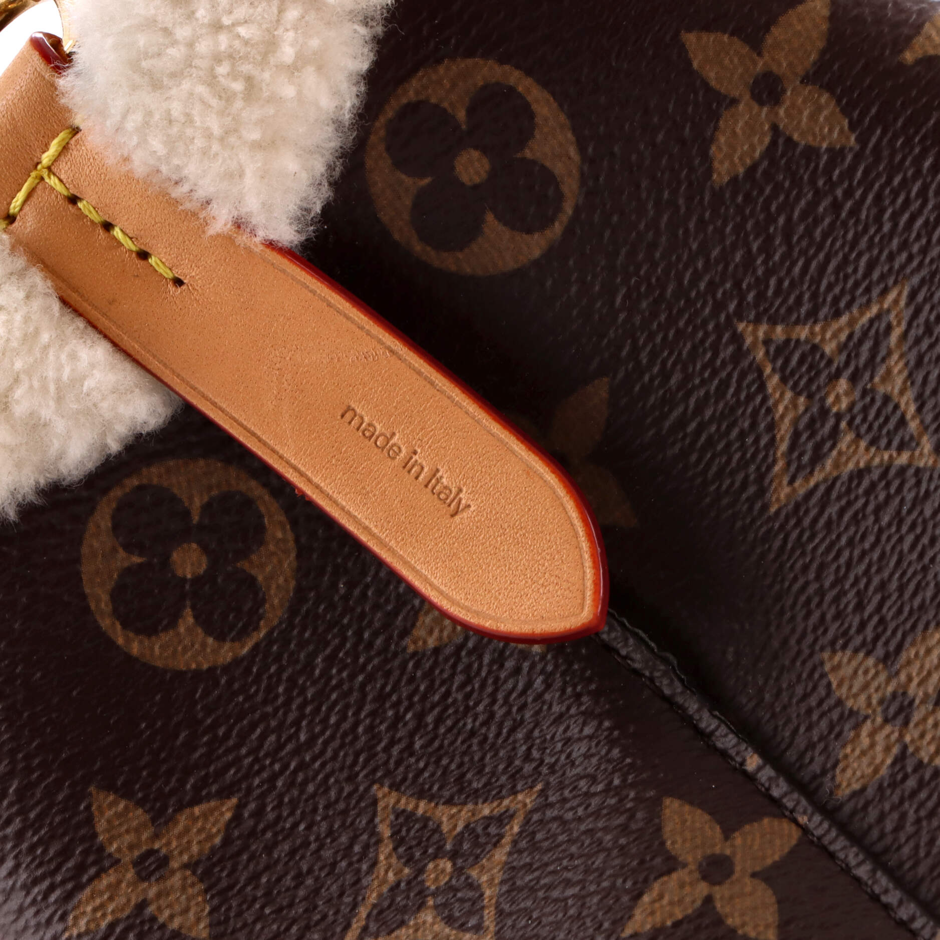 NeoNoe Handbag Monogram Canvas with Shearling BB - Image 8