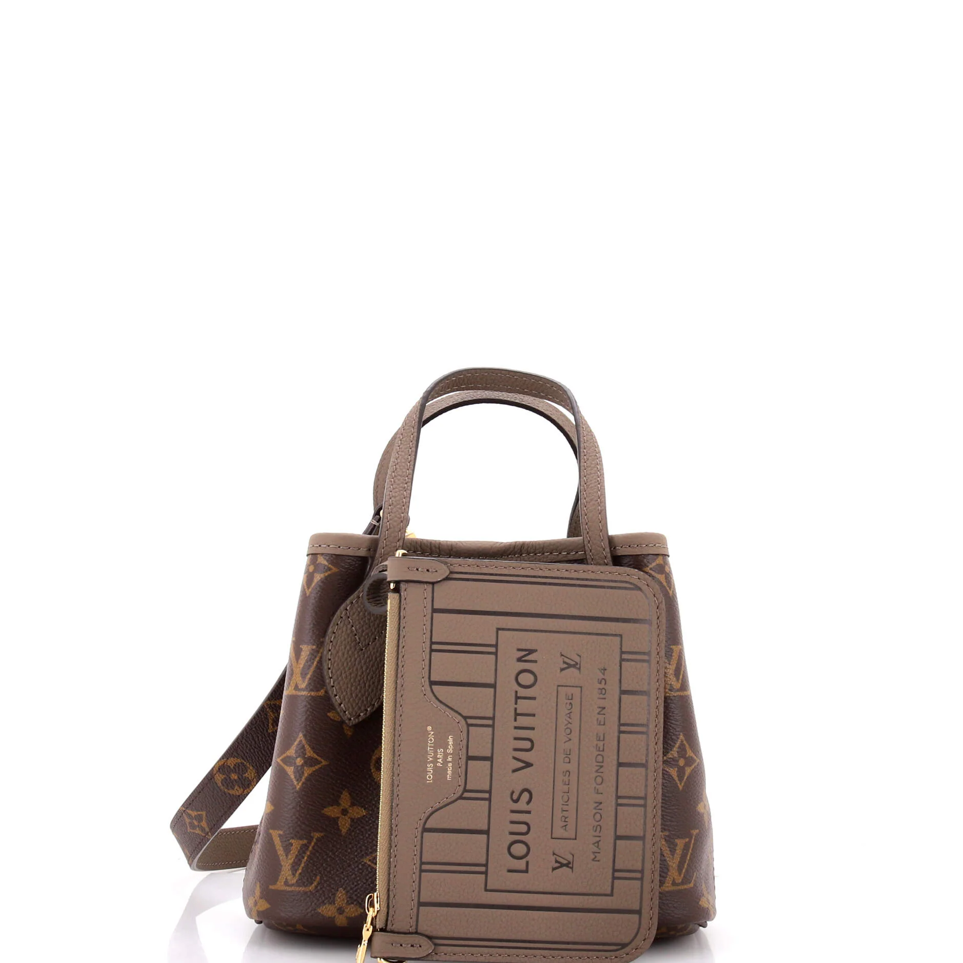 Neverfull Bandouliere Inside Out Monogram Canvas and Leather BB - Image 2