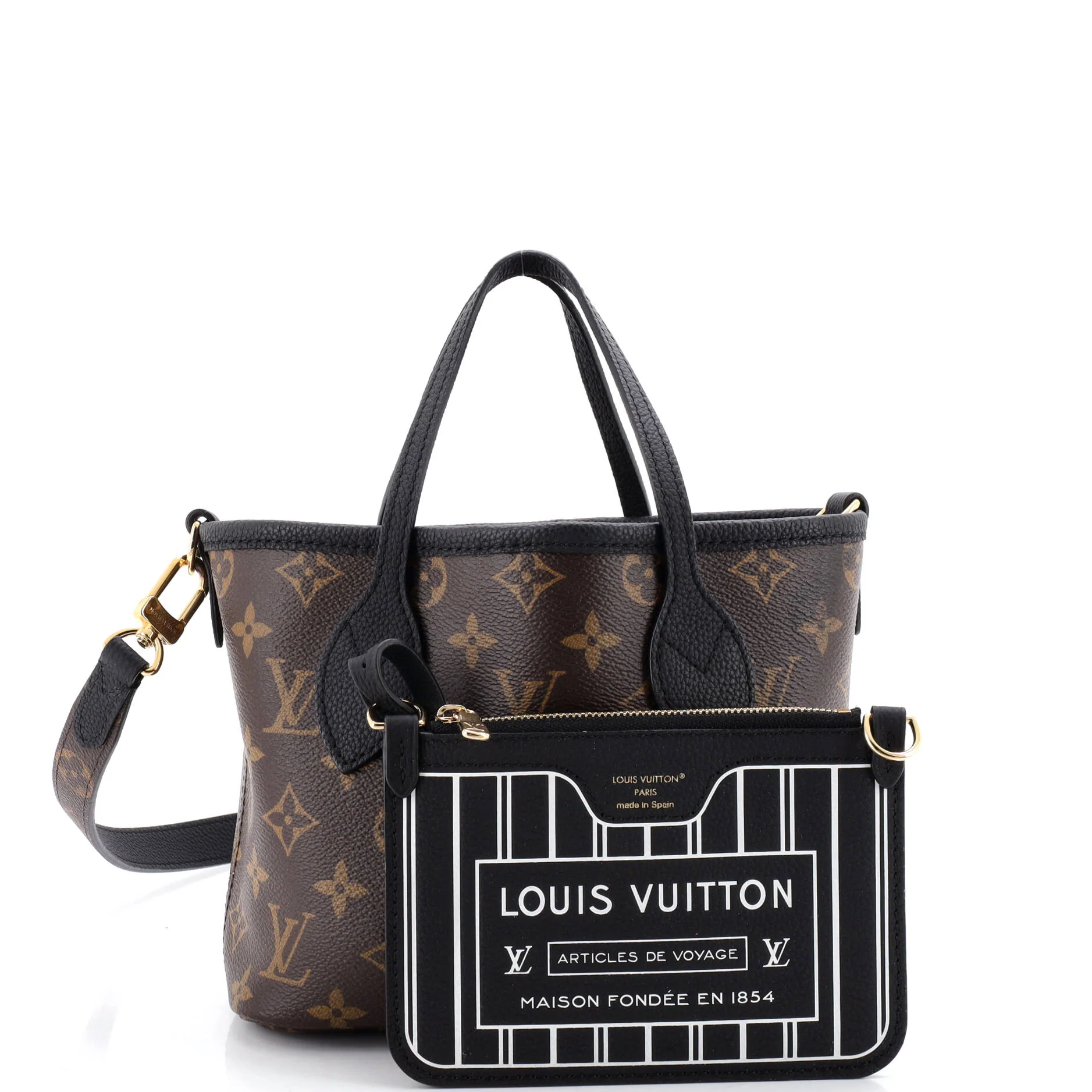 Neverfull Bandouliere Inside Out Monogram Canvas and Leather BB - Image 2