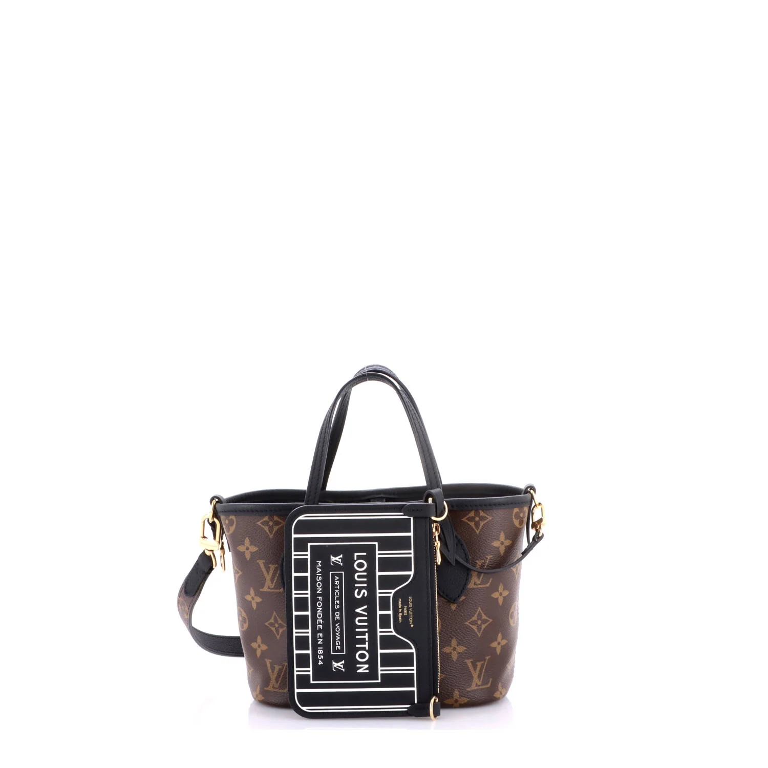 Neverfull Bandouliere Inside Out Monogram Canvas and Leather BB - Image 2