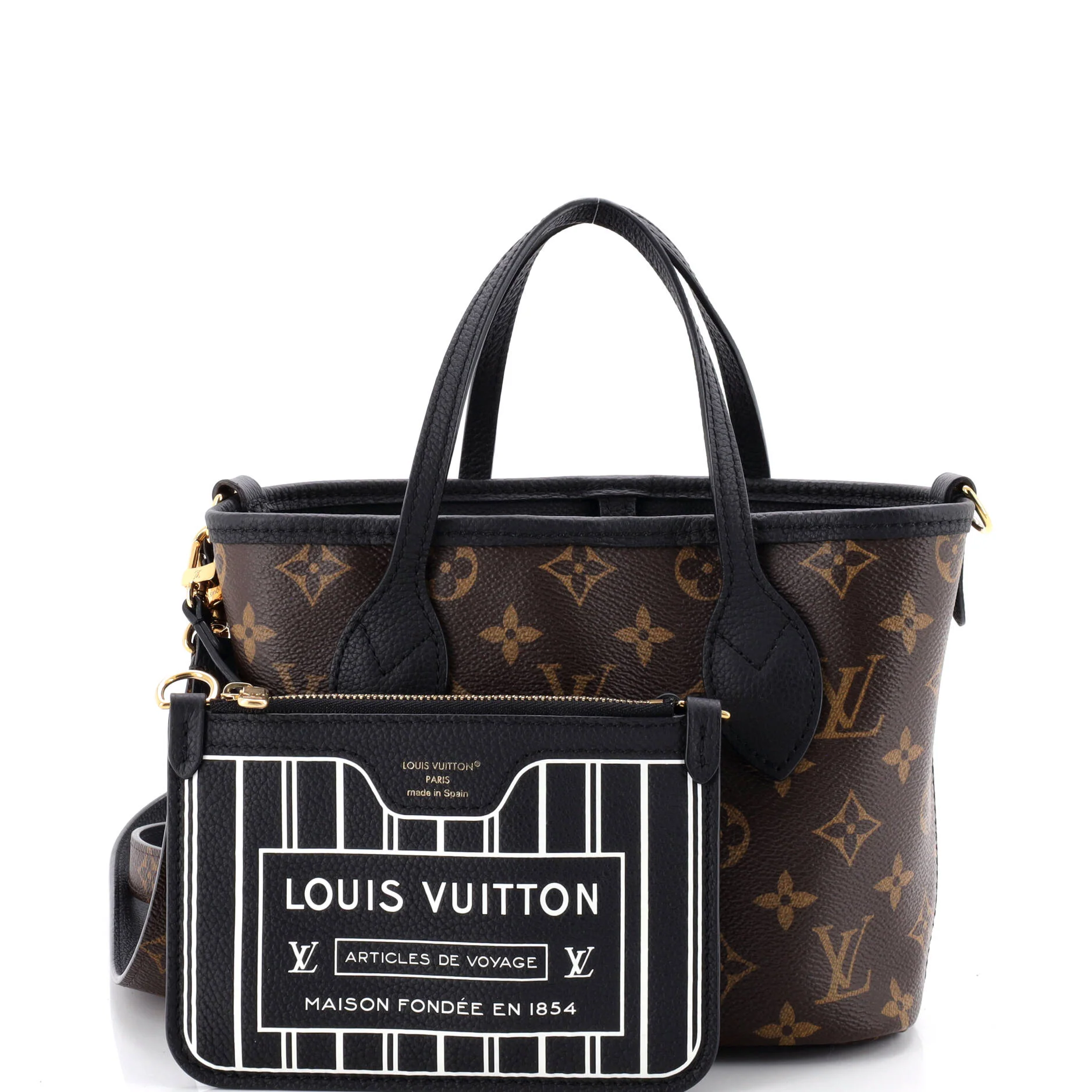 Neverfull Bandouliere Inside Out Monogram Canvas and Leather BB - Image 2