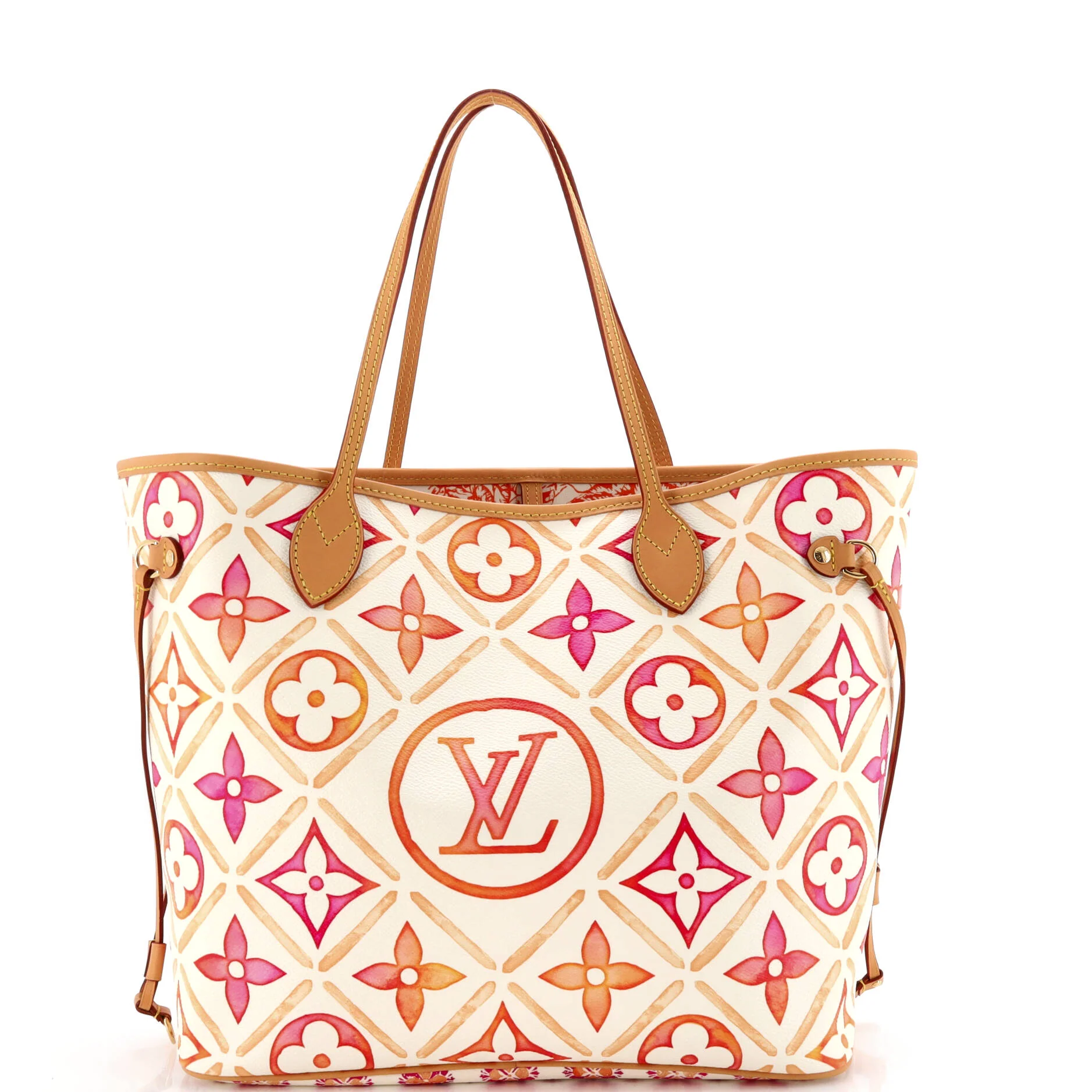 Neverfull NM Tote By The Pool Monogram Tile Canvas MM - Image 3