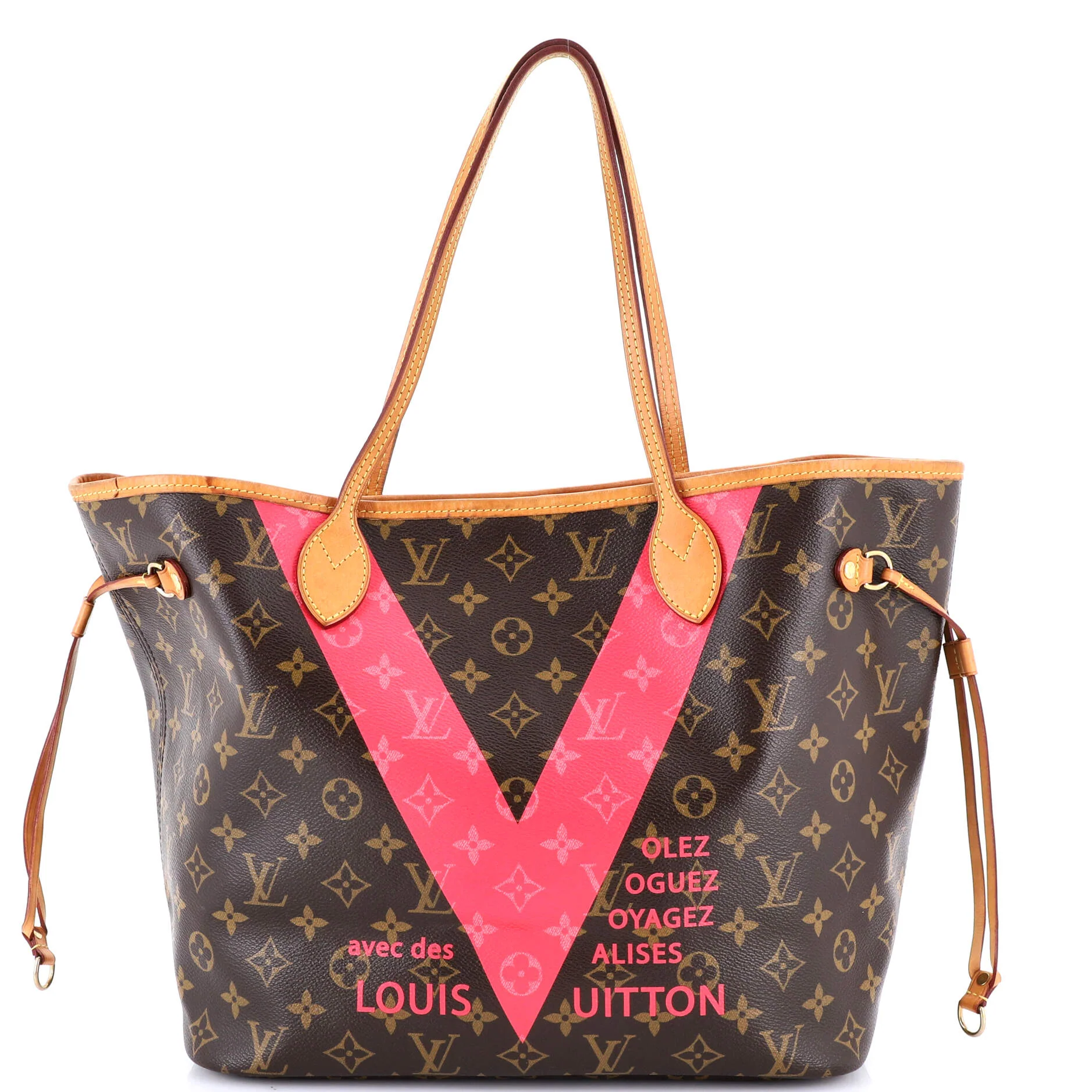 Neverfull NM Tote Limited Edition Cities V Monogram Canvas MM