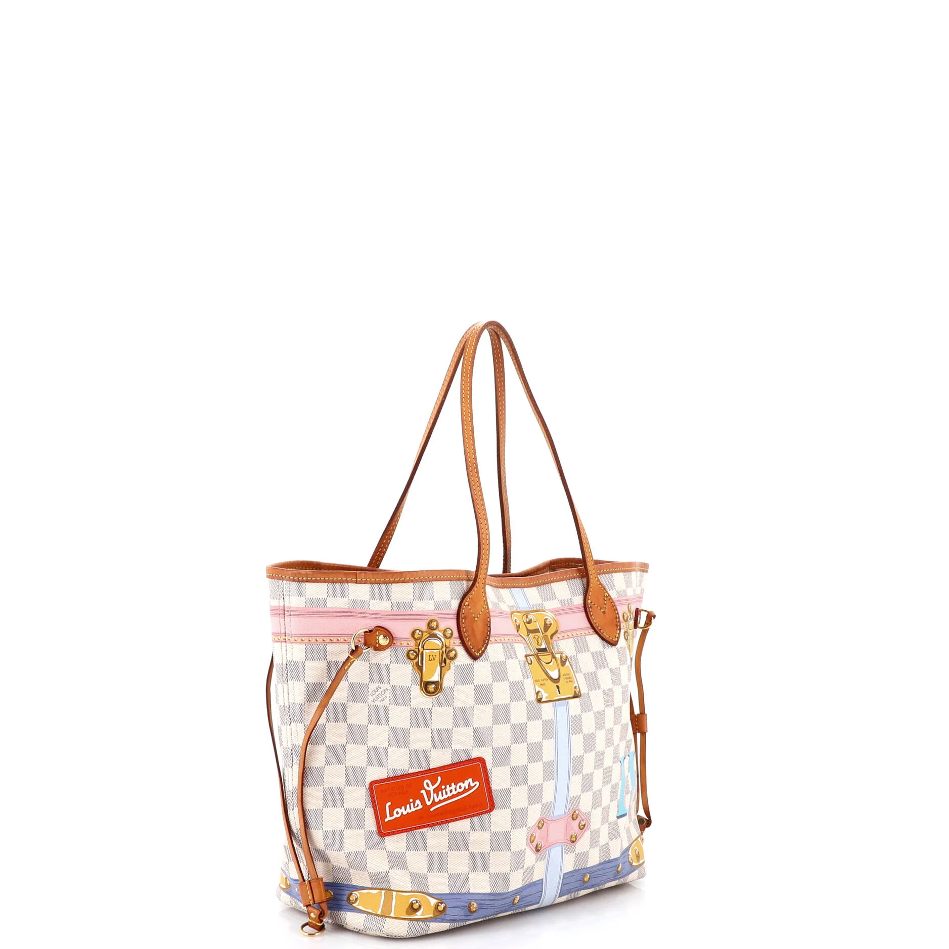 Neverfull NM Tote Limited Edition Damier Summer Trunks MM - Image 2