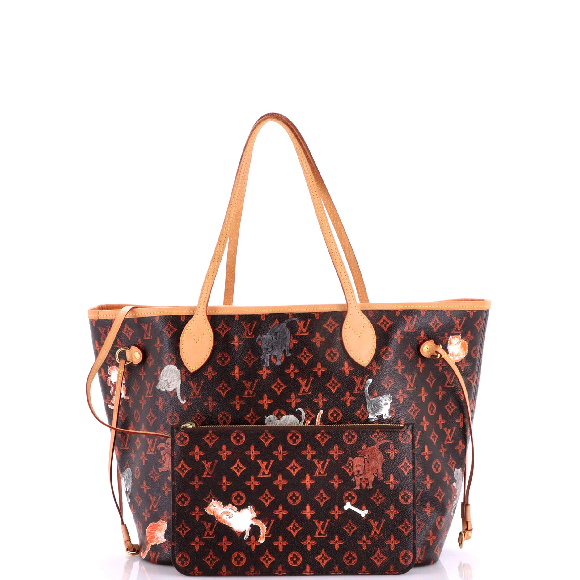 Neverfull NM Tote Limited Edition Grace Coddington Catogram Canvas MM - Image 2