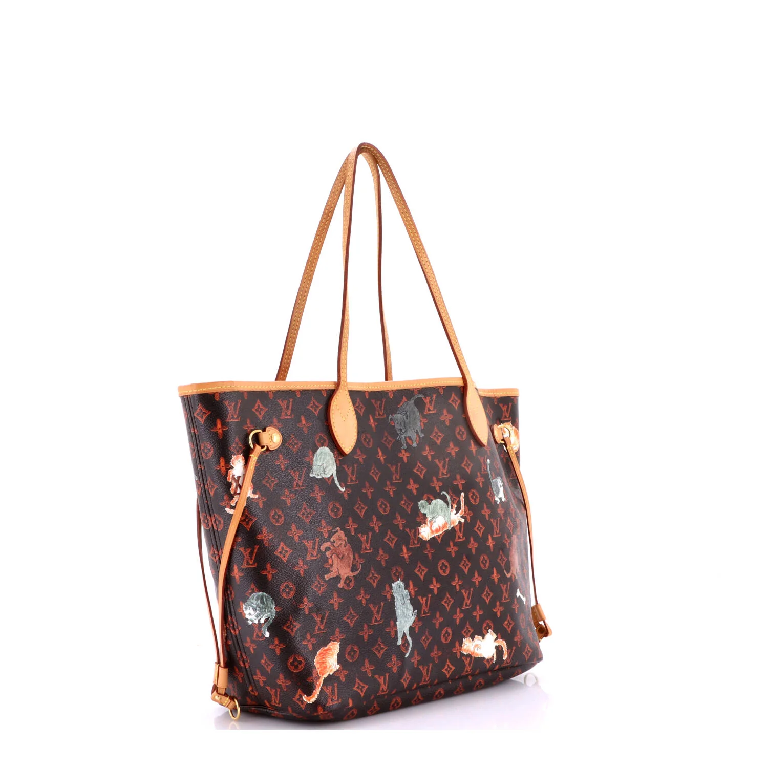 Neverfull NM Tote Limited Edition Grace Coddington Catogram Canvas MM - Image 3