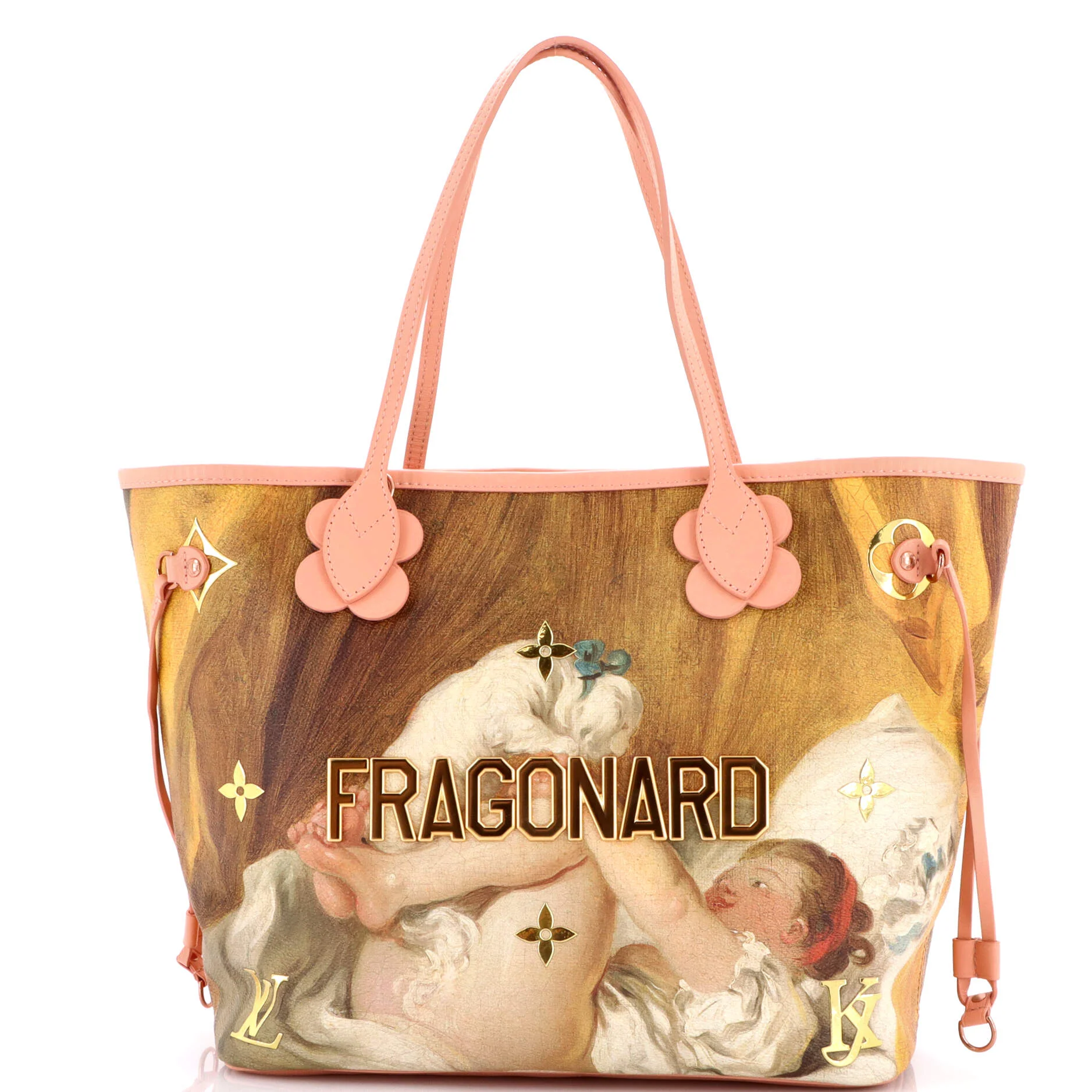 Neverfull NM Tote Limited Edition Jeff Koons Fragonard Print Canvas MM