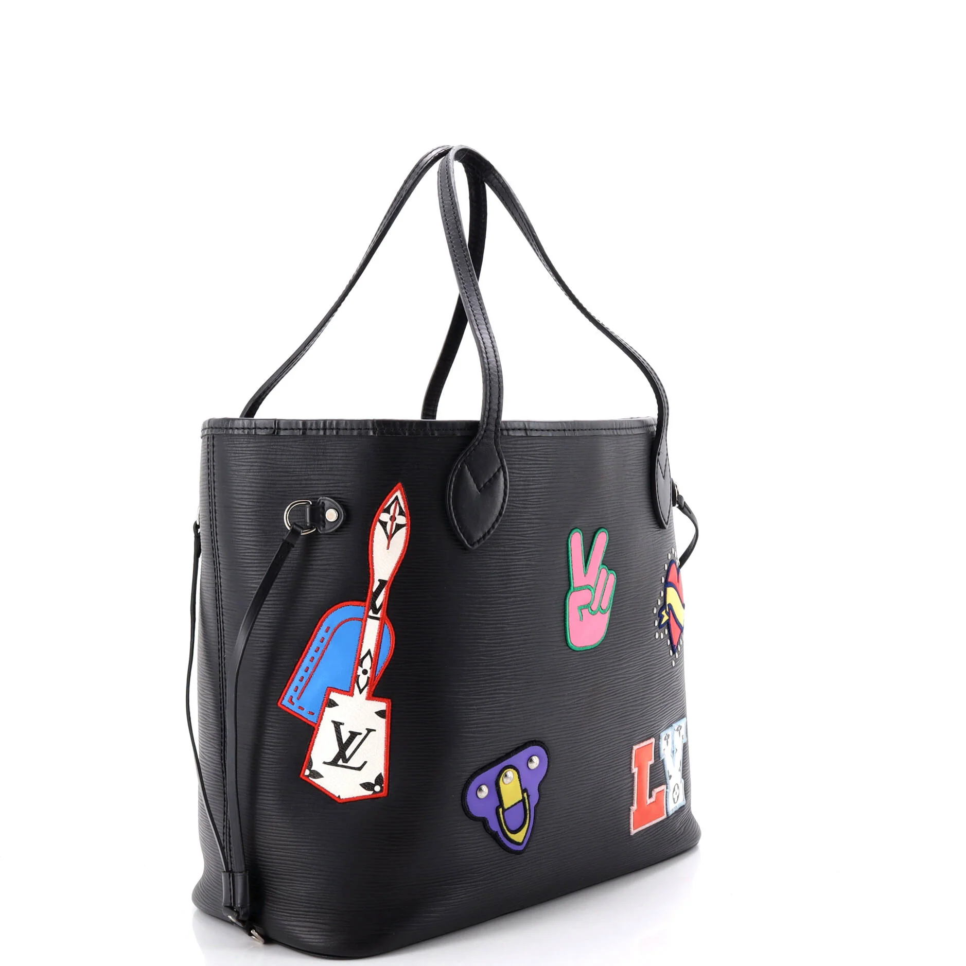 Neverfull NM Tote Limited Edition Patches Epi Leather MM - Image 3