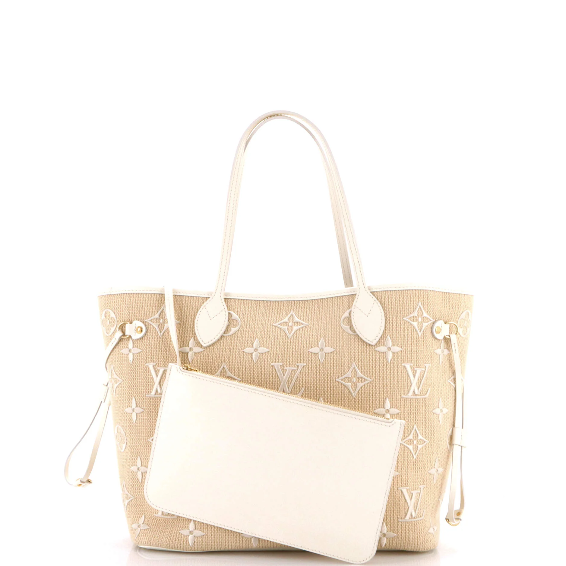 Neverfull NM Tote Monogram Giant Embroidered Cotton MM - Image 2