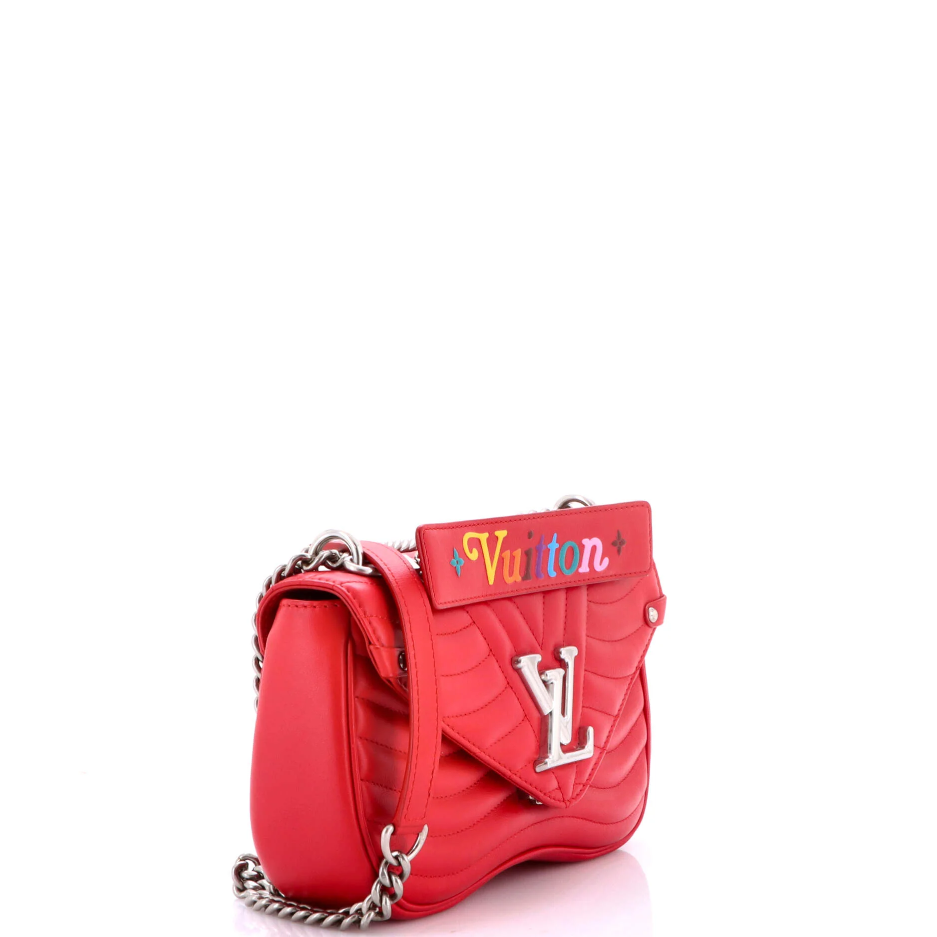 New Wave Chain Bag Quilted Leather MM - Image 2