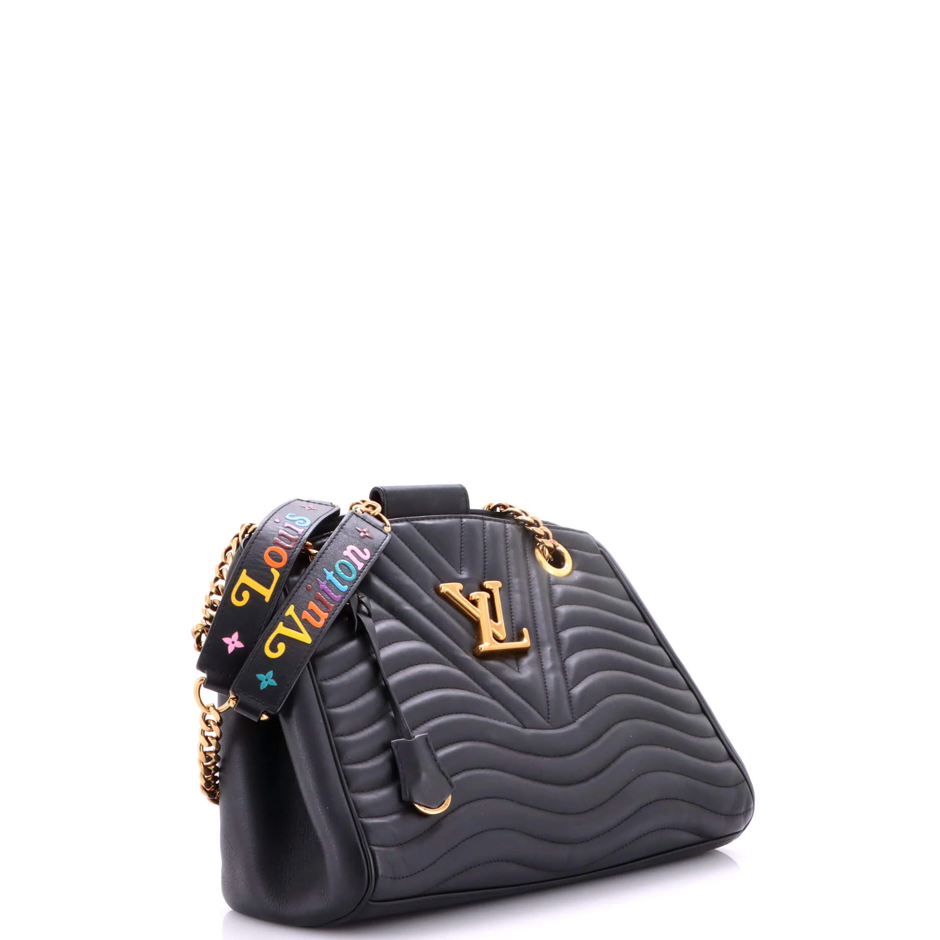New Wave Chain Tote Quilted Leather - Image 2
