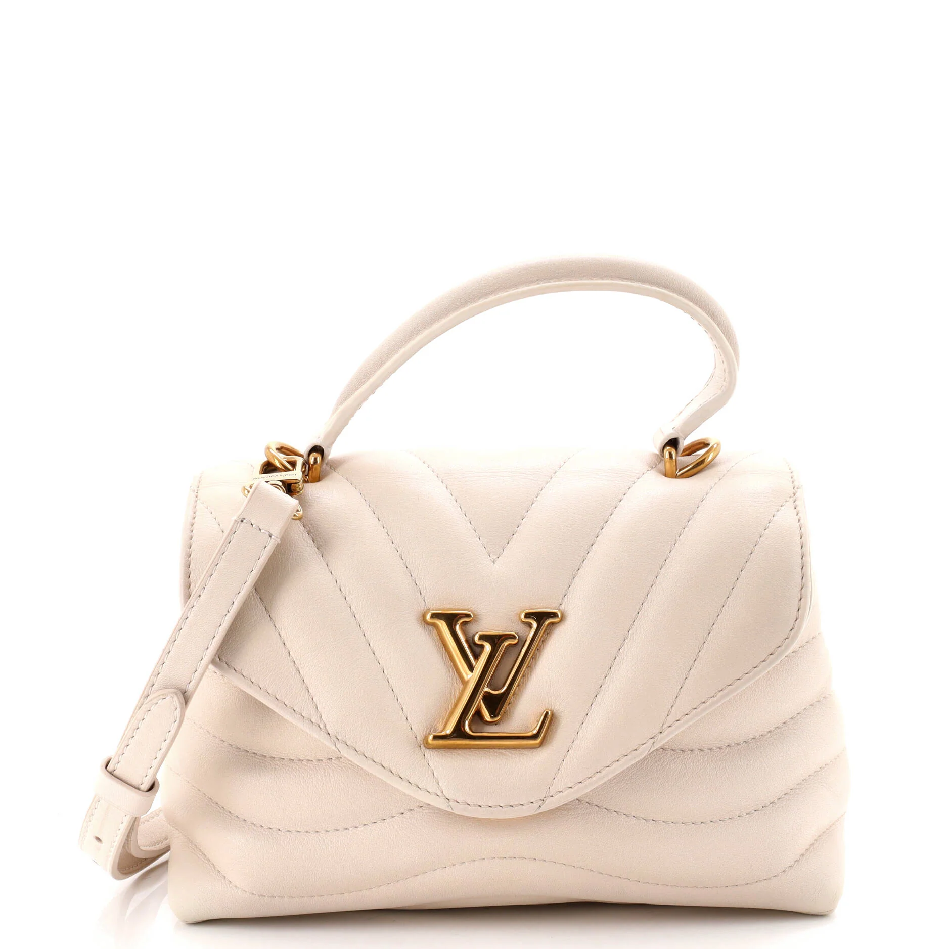New Wave Hold Me Top Handle Bag Quilted Leather
