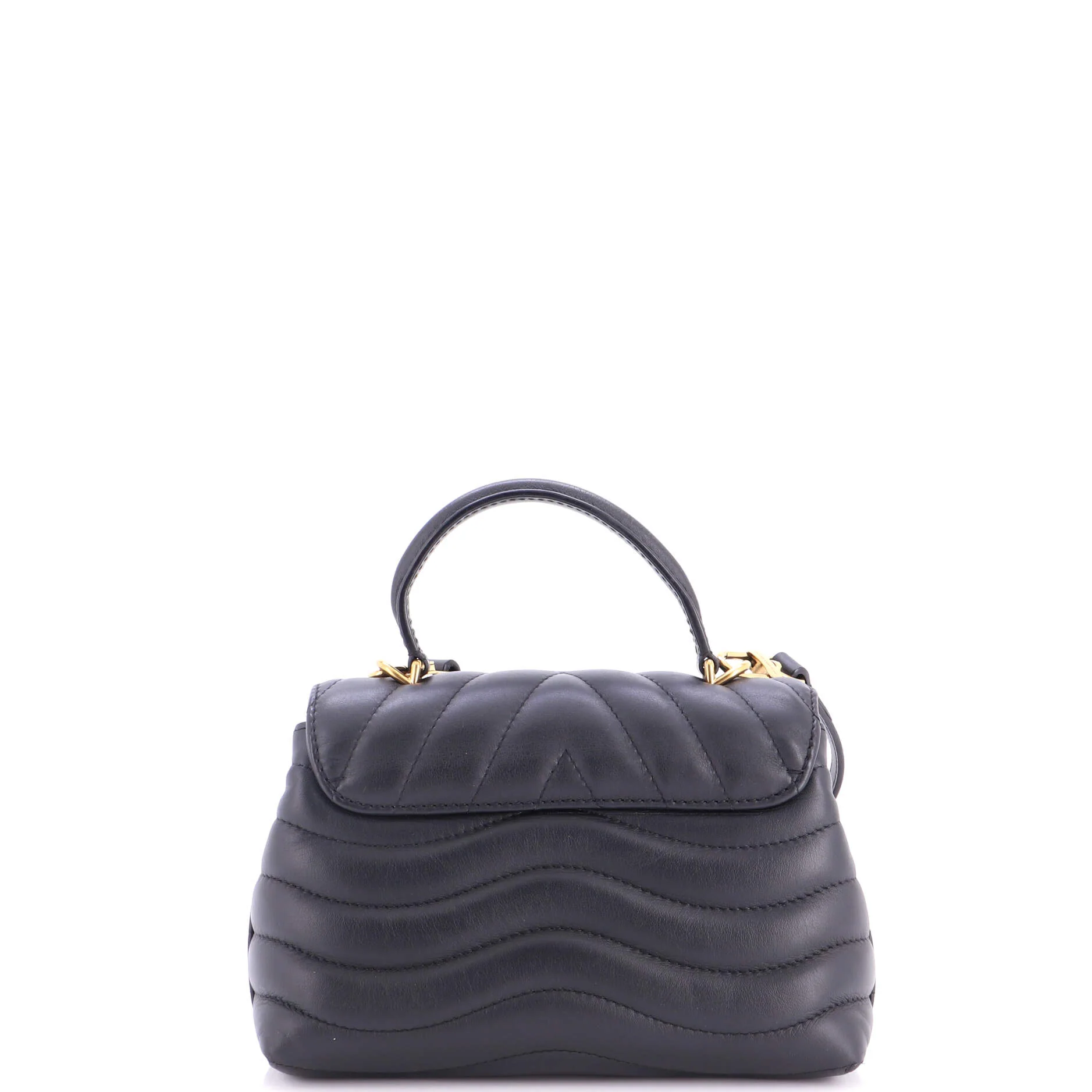 New Wave Hold Me Top Handle Bag Quilted Leather - Image 3