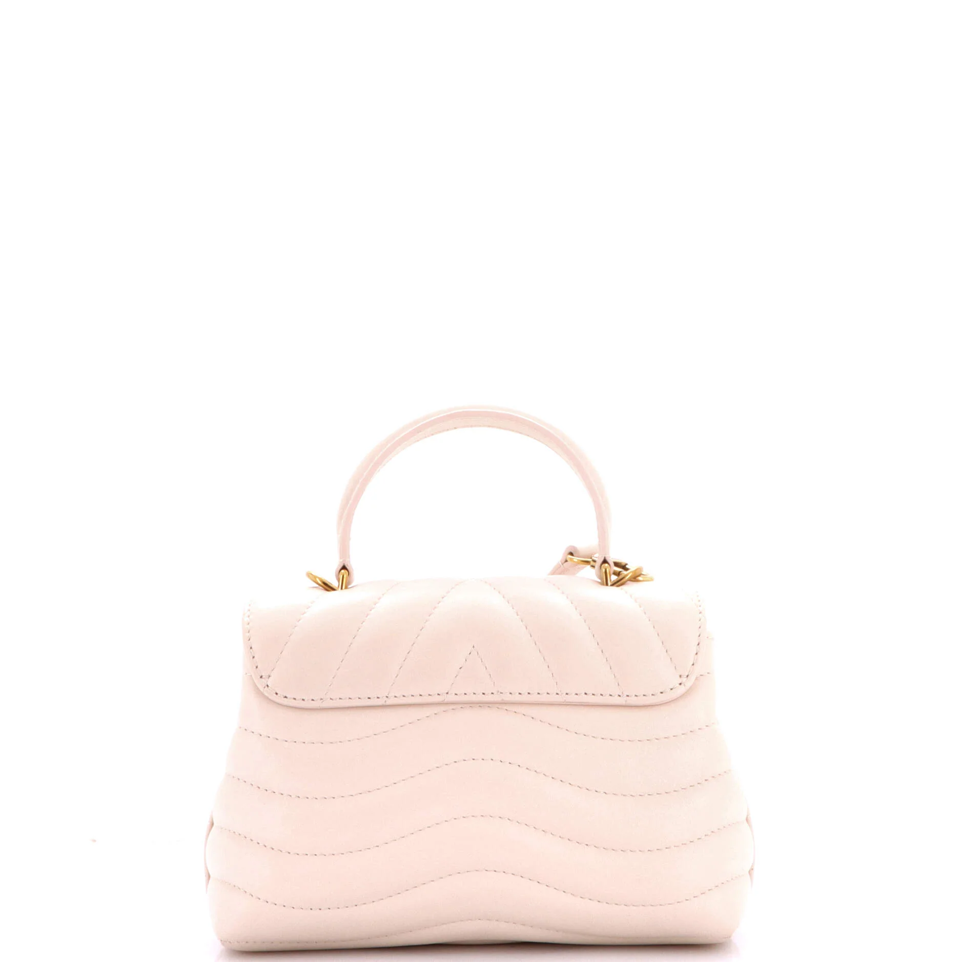New Wave Hold Me Top Handle Bag Quilted Leather - Image 3