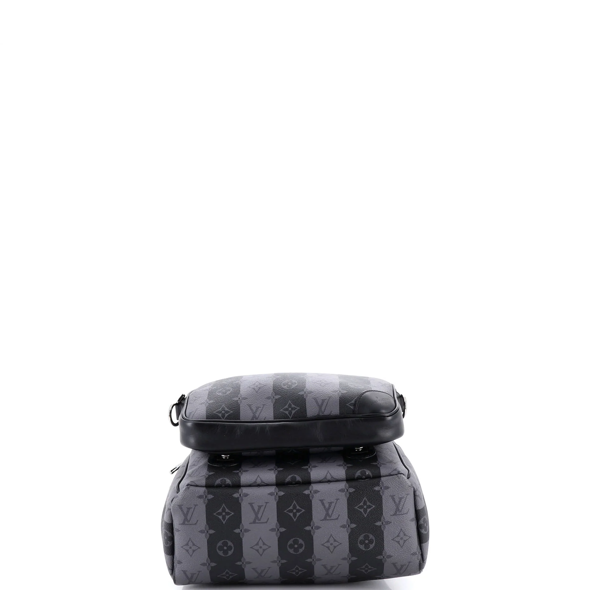 Nigo Utilitary Backpack Limited Edition Stripes Monogram Eclipse Canvas - Image 4