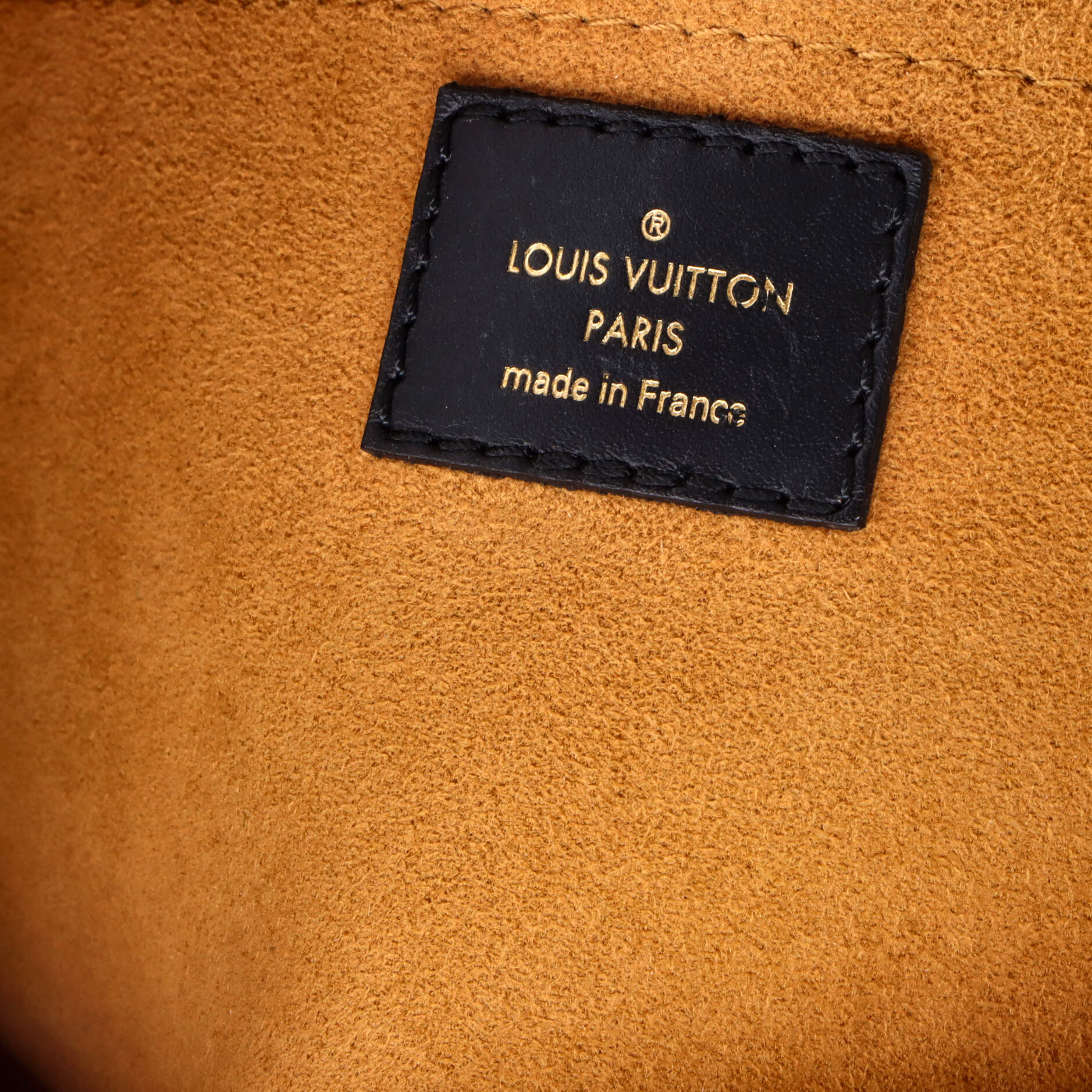 On My Side Tote Leather with Monogram Canvas MM - Image 8
