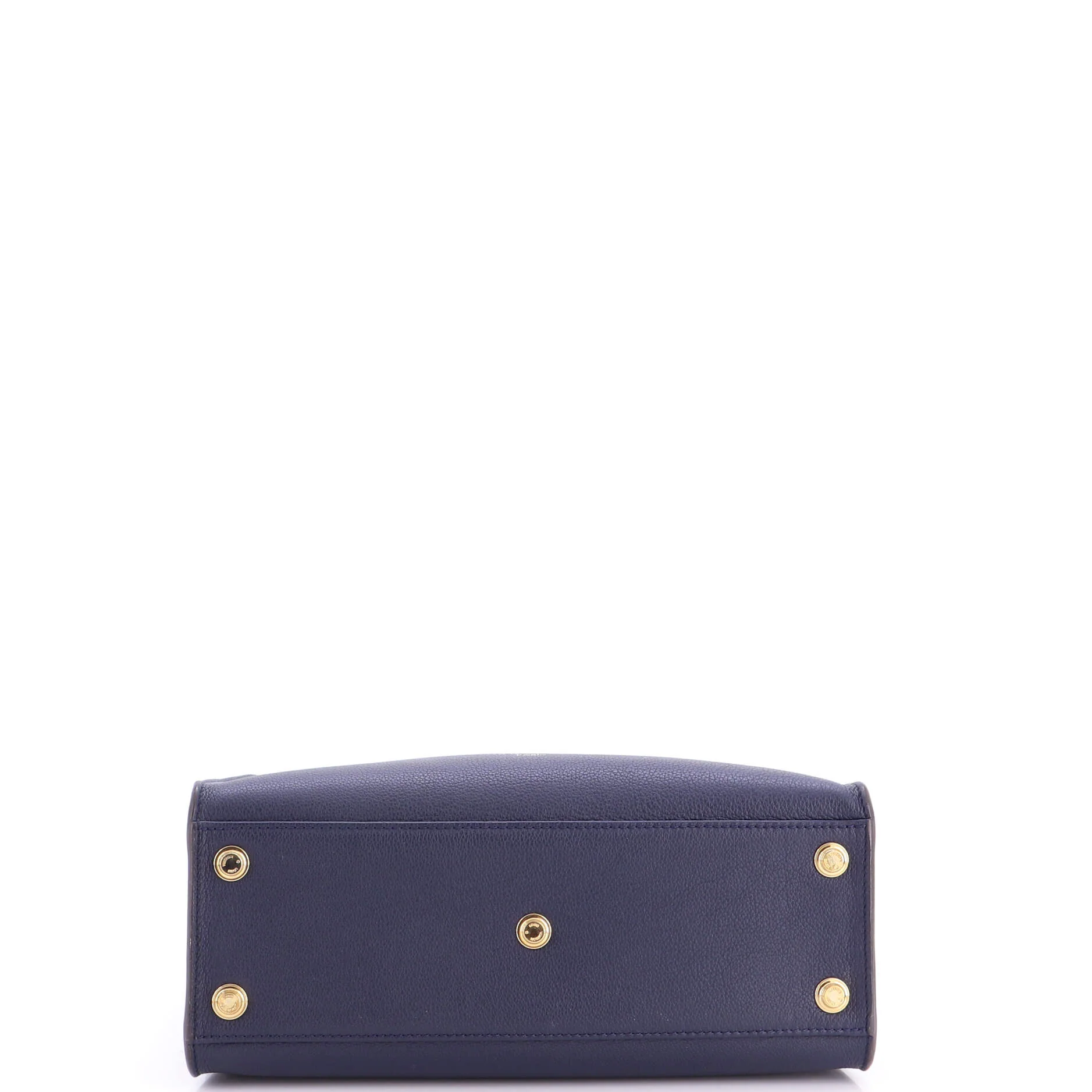 On My Side Tote Leather with Monogram Canvas MM - Image 4