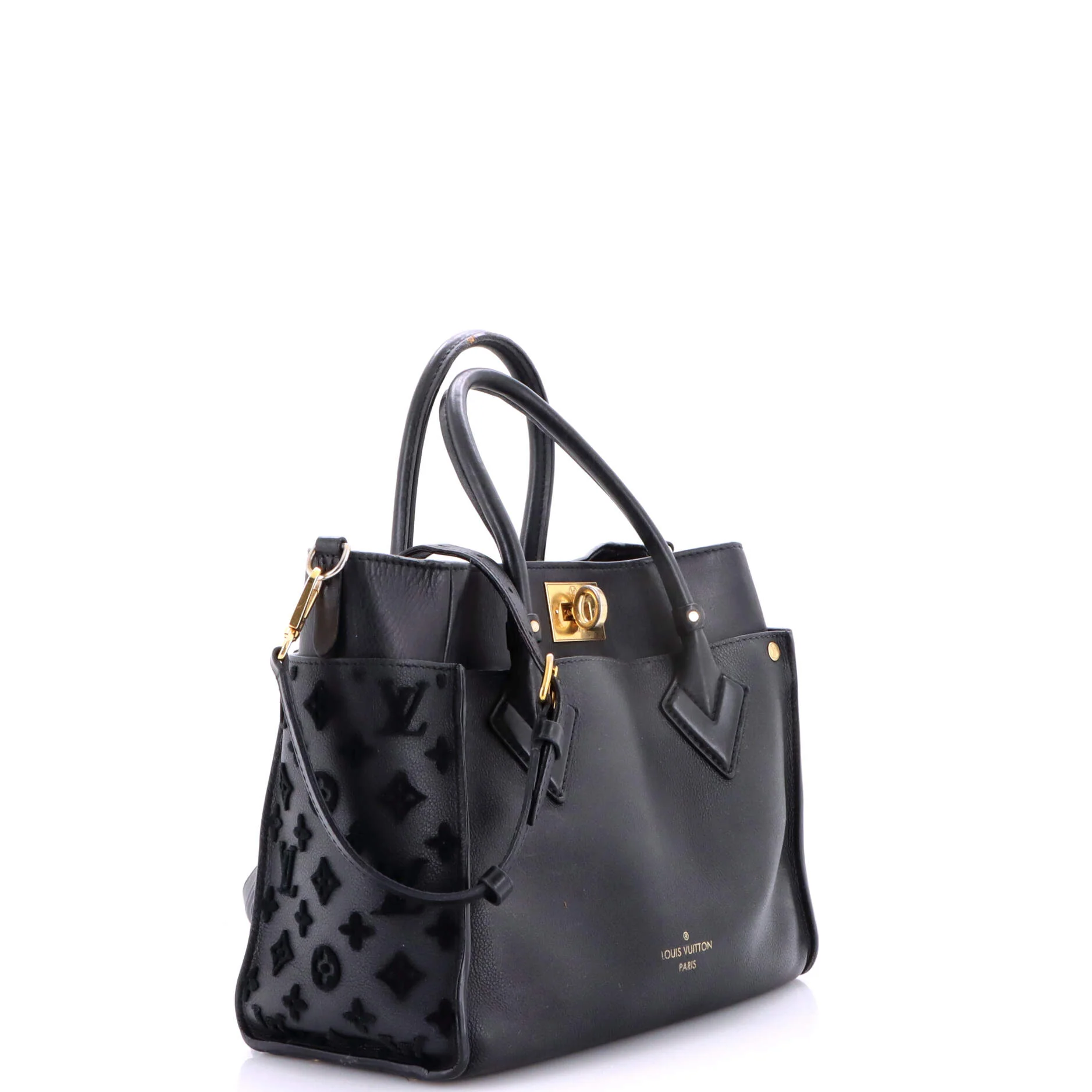 On My Side Tote Monogram Tuffetage Leather MM - Image 2