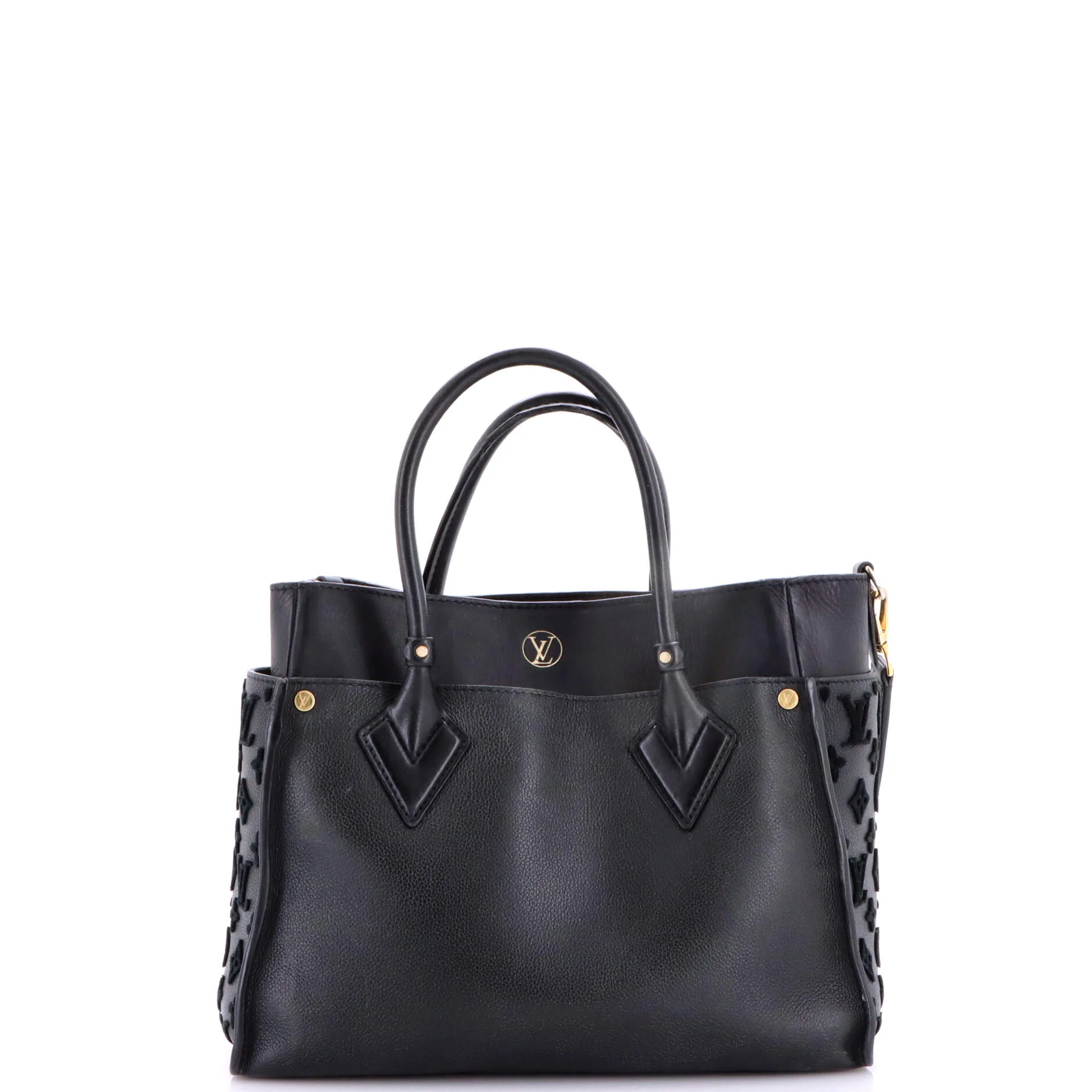 On My Side Tote Monogram Tuffetage Leather MM - Image 3