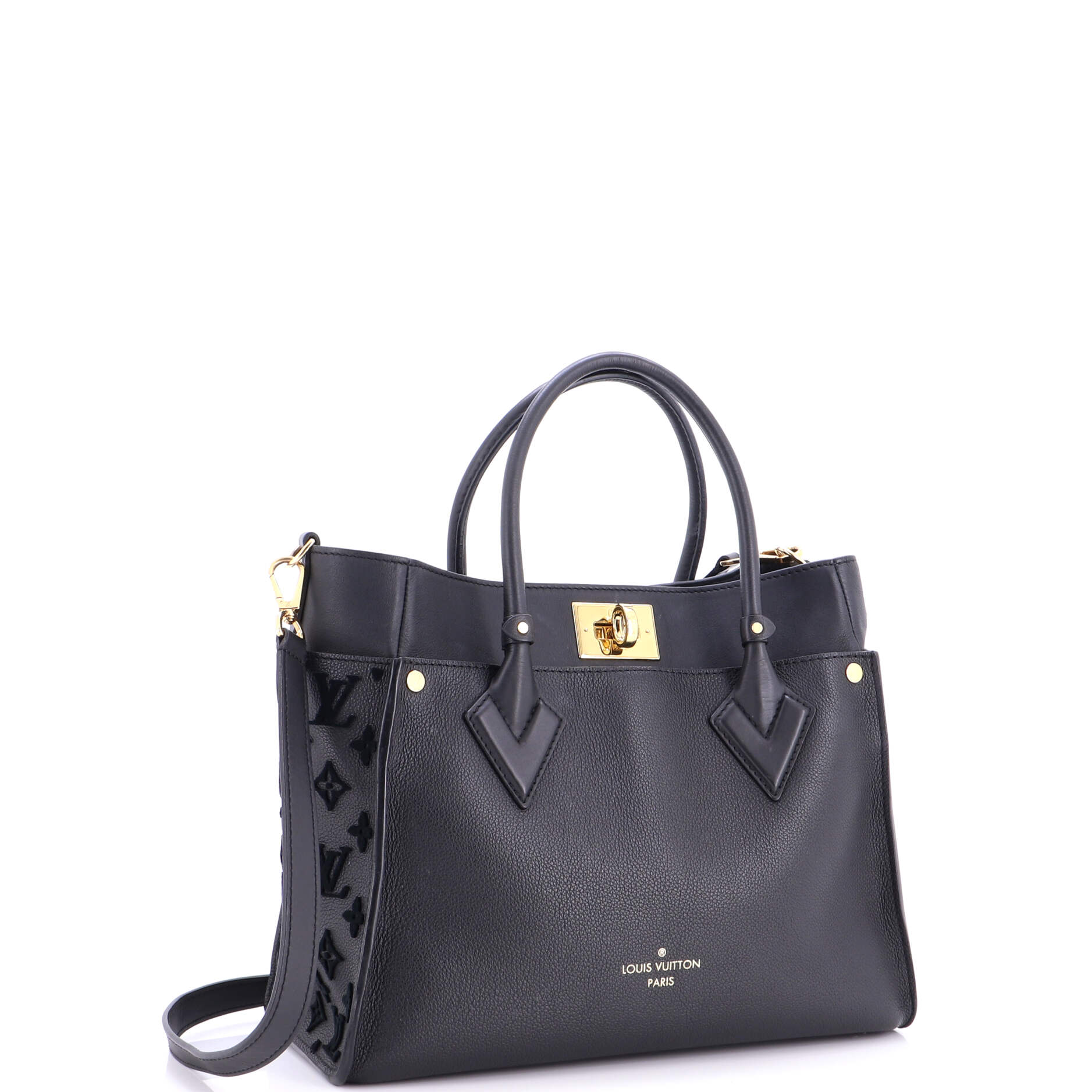 On My Side Tote Monogram Tuffetage Leather MM - Image 2