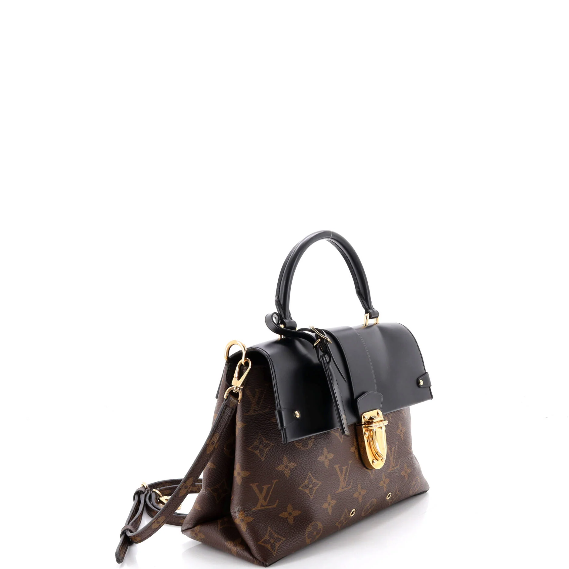 One Handle Flap Bag Monogram Canvas and Leather MM - Image 2