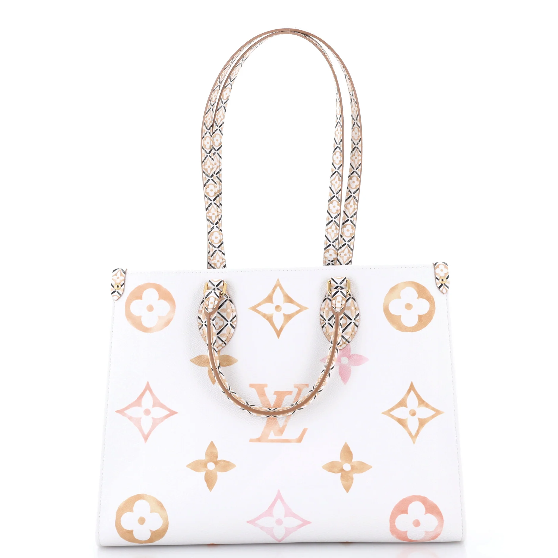 OnTheGo Tote By The Pool Monogram Watercolor Giant MM