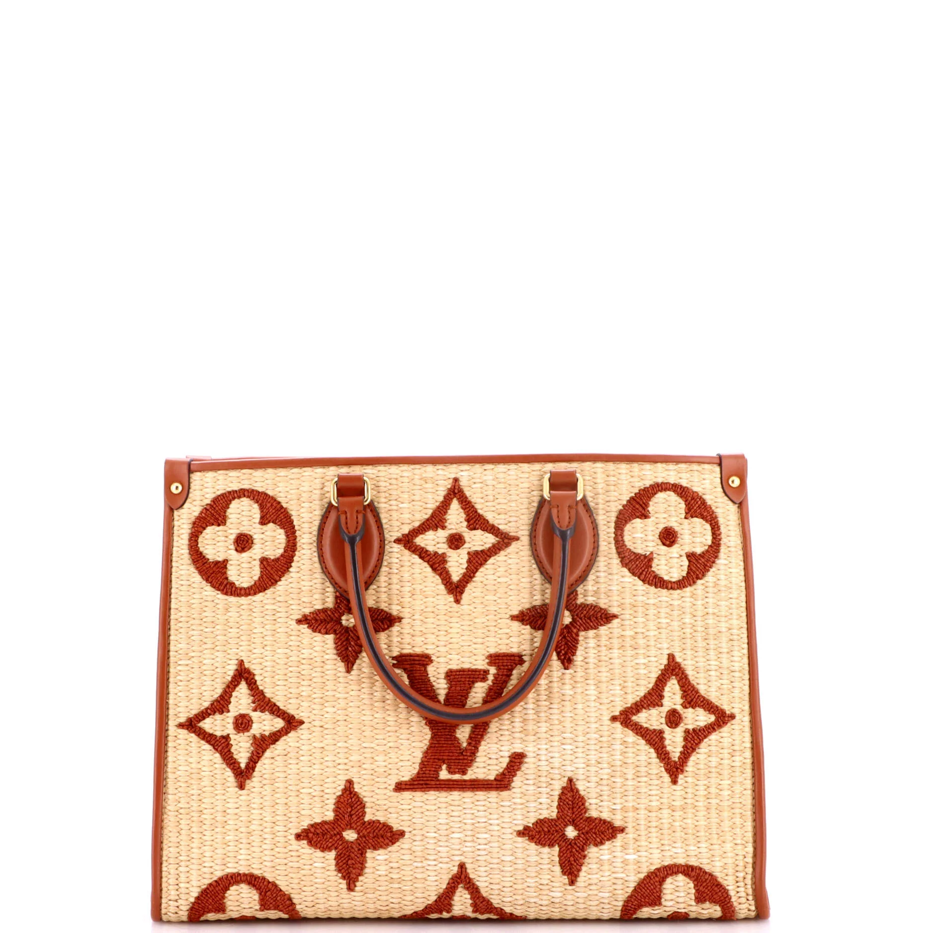 OnTheGo Tote Monogram Giant Raffia MM - Image 3