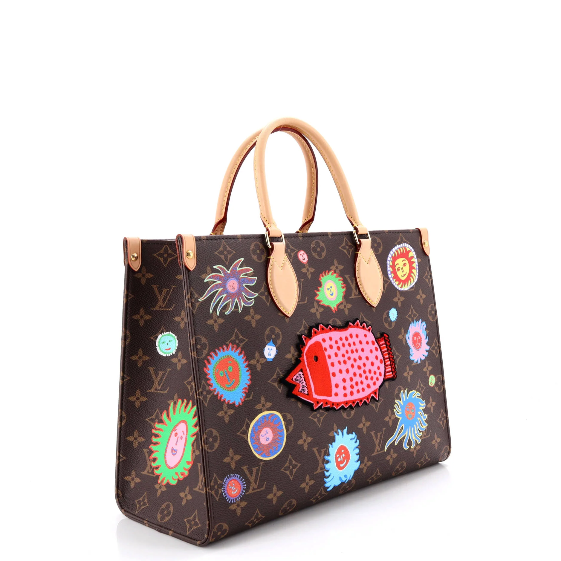 OnTheGo Tote Yayoi Kusama Faces Monogram Canvas MM - Image 2