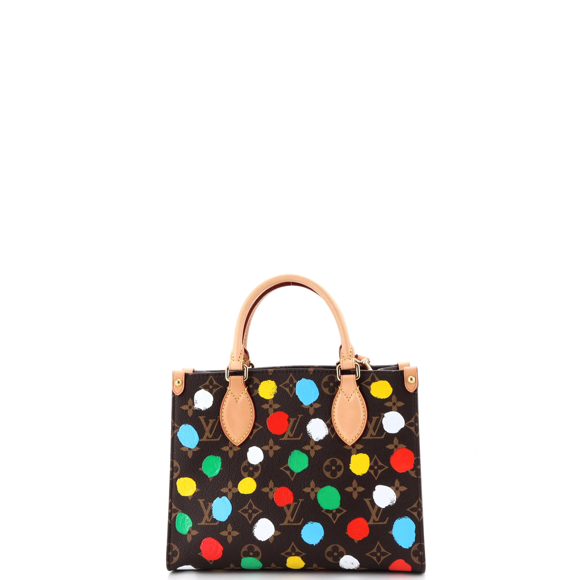 OnTheGo Tote Yayoi Kusama Painted Dots Monogram Canvas PM - Image 3