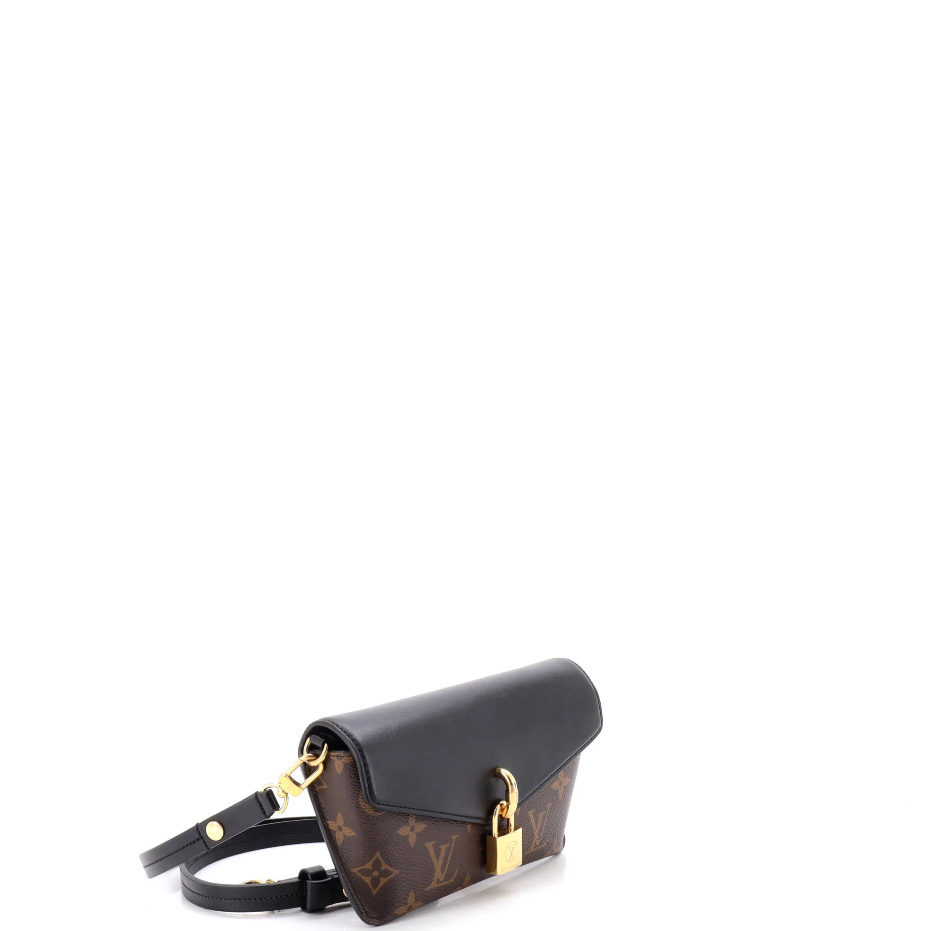 Padlock on Strap Handbag Monogram Canvas and Leather - Image 2