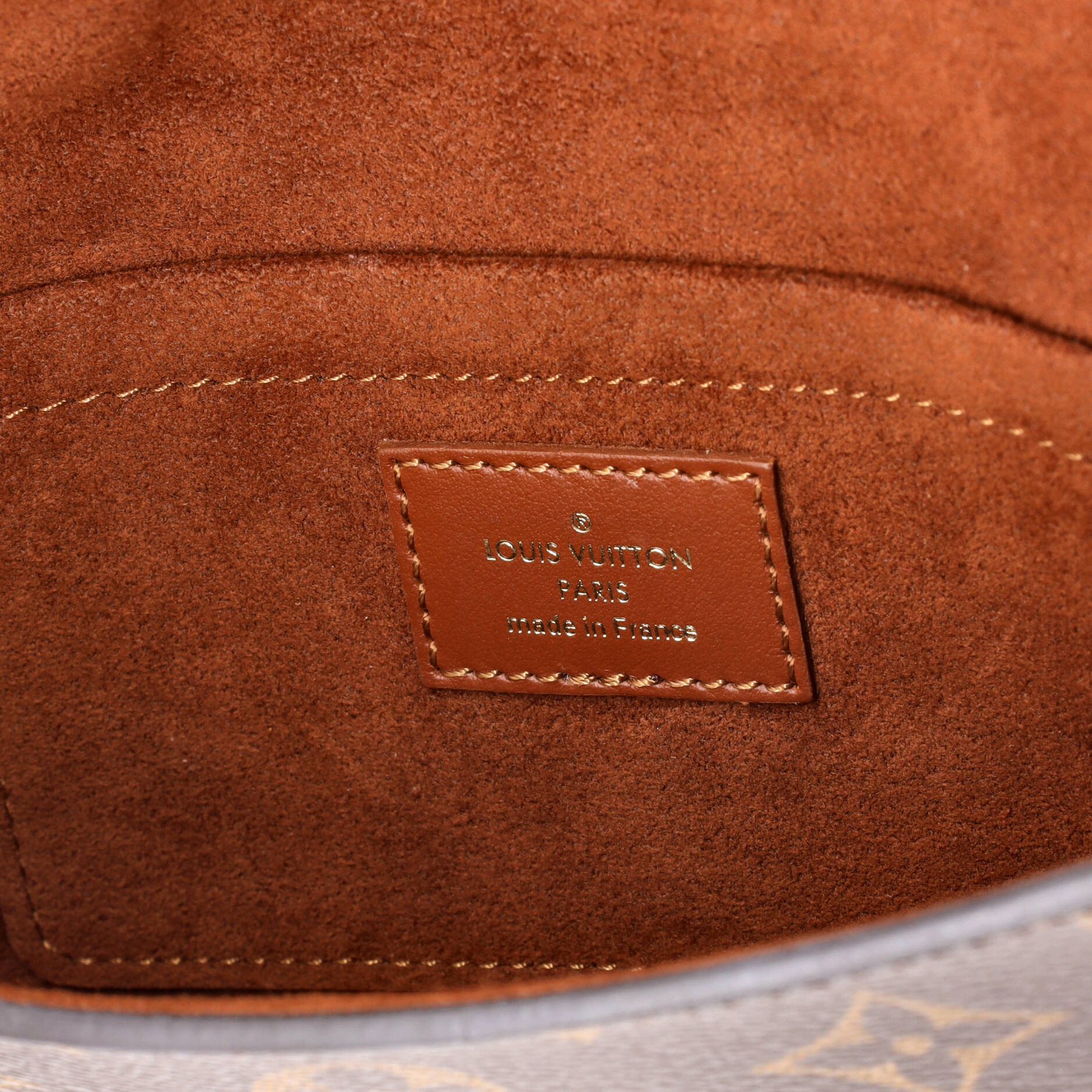 Padlock on Strap Handbag Monogram Canvas and Leather - Image 7