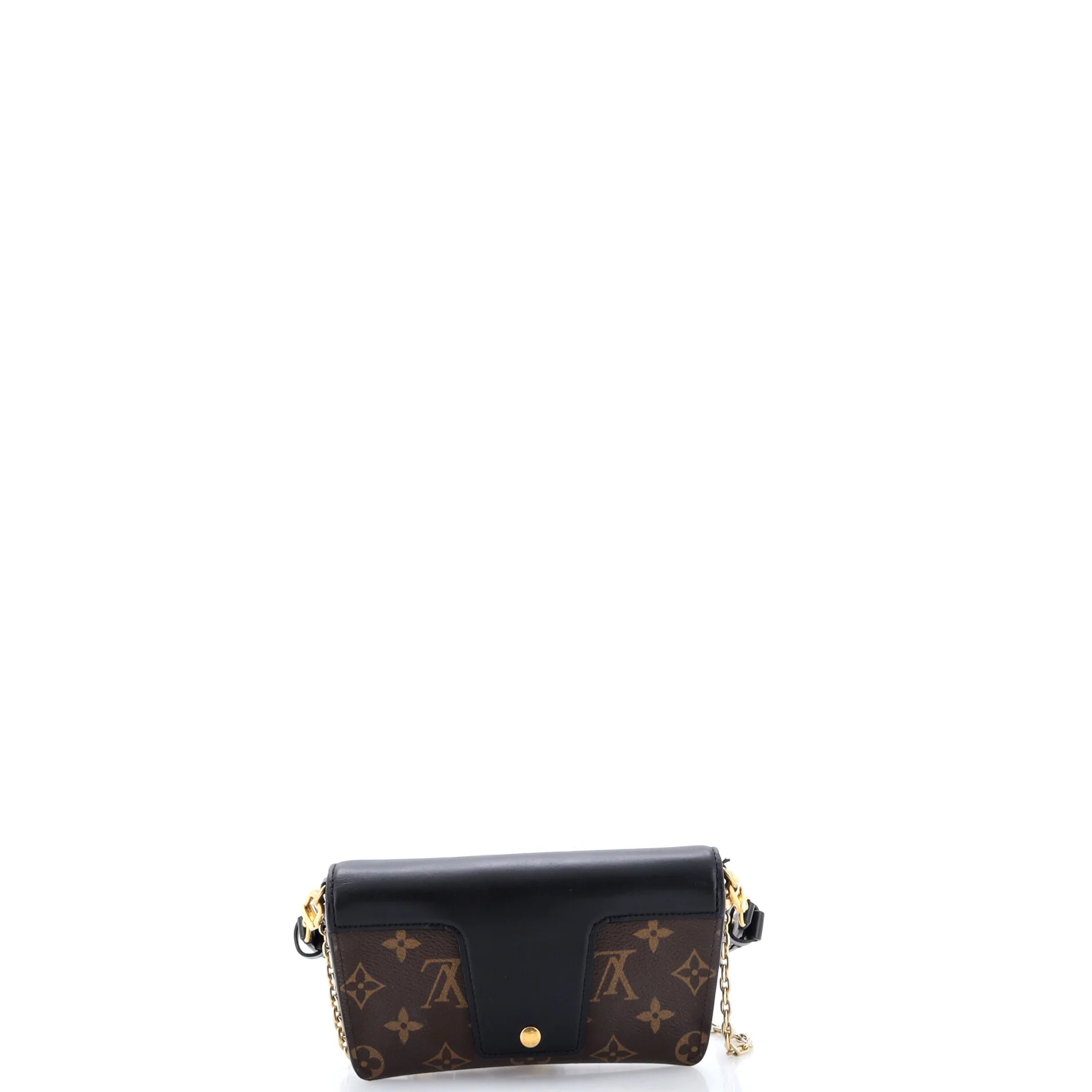 Padlock on Strap Handbag Monogram Canvas and Leather - Image 3
