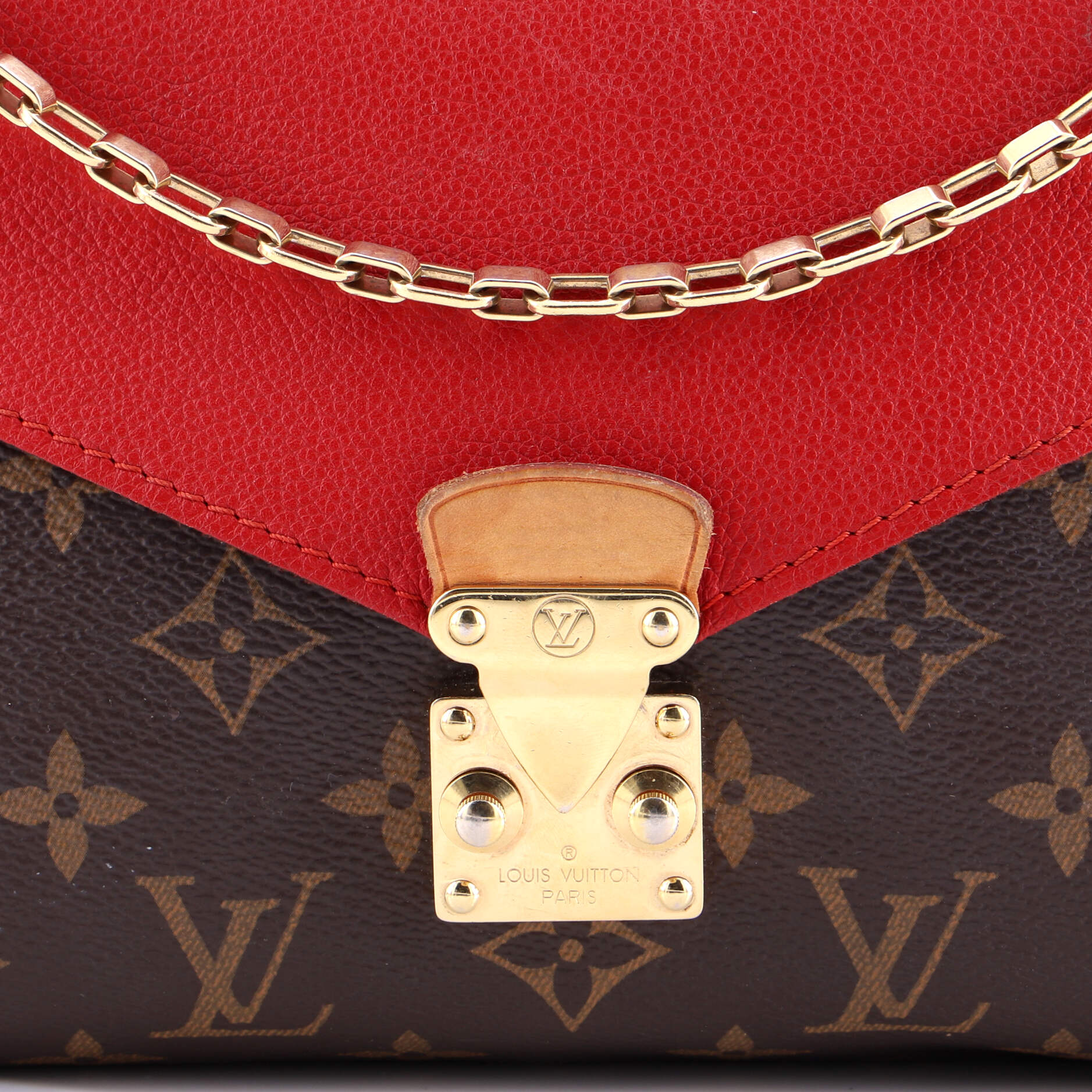 Pallas Chain Shoulder Bag Monogram Canvas and Calfskin - Image 6
