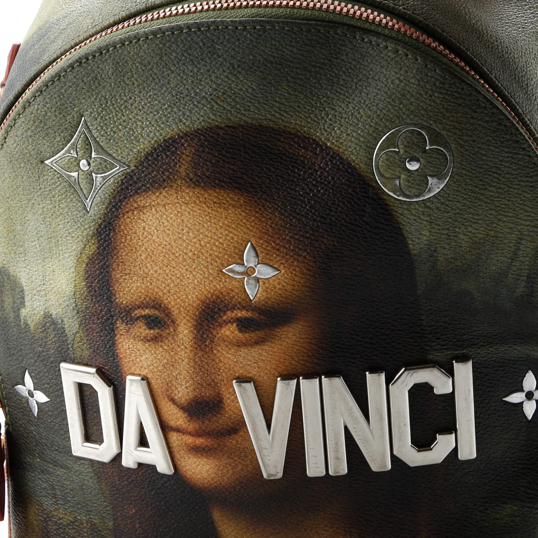 Palm Springs Backpack Limited Edition Jeff Koons Da Vinci Print Canvas PM - Image 7