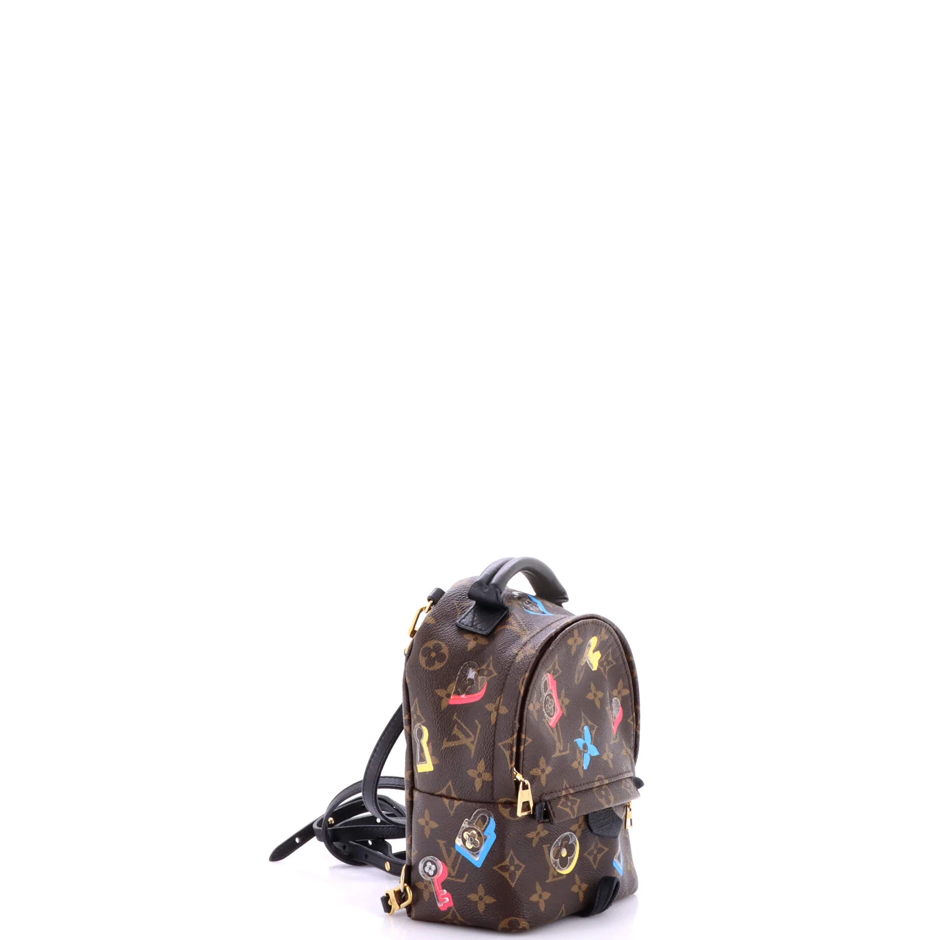 Palm Springs Backpack Limited Edition Love Lock Monogram Canvas Mini - Image 2