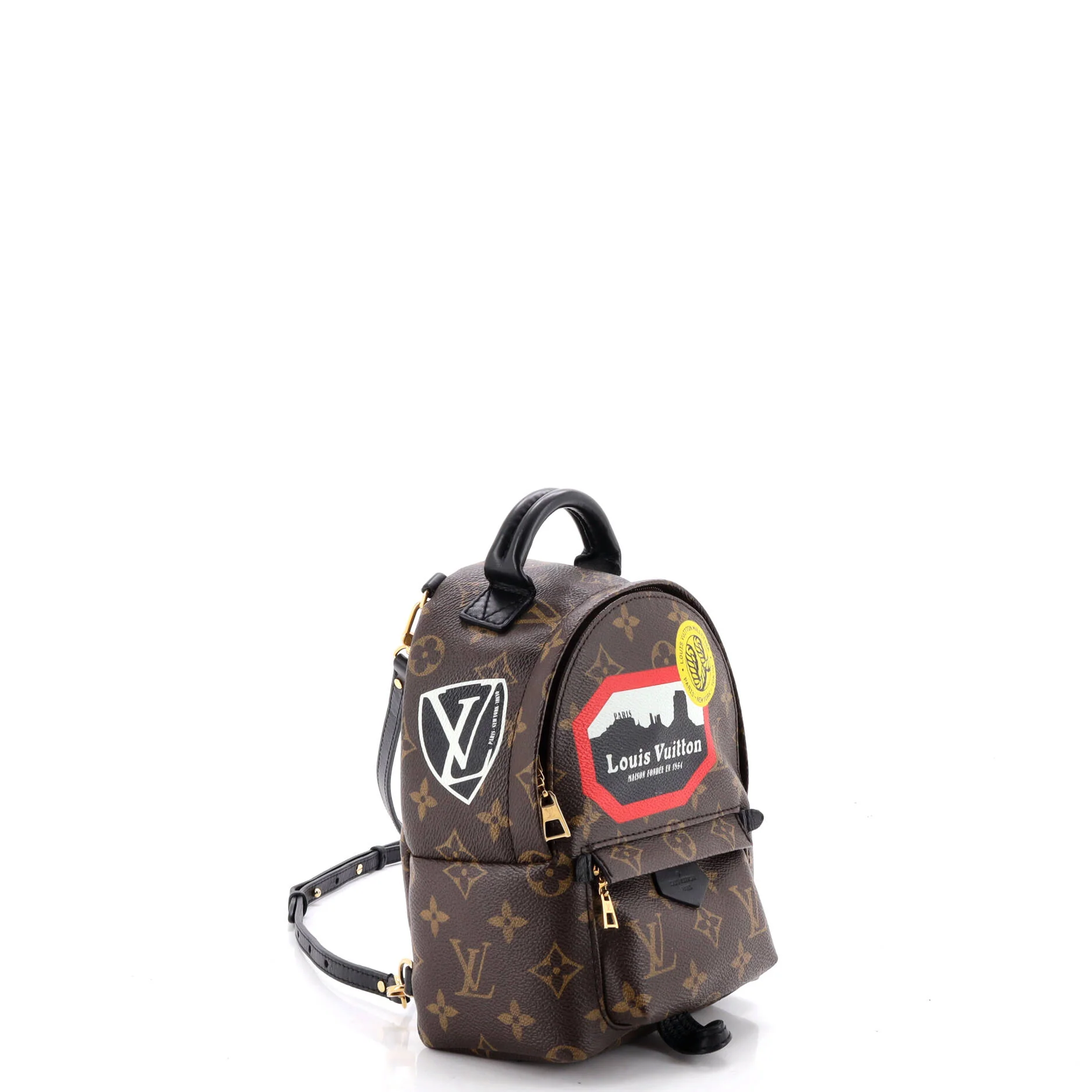 Palm Springs Backpack Limited Edition World Tour Monogram Canvas Mini - Image 2