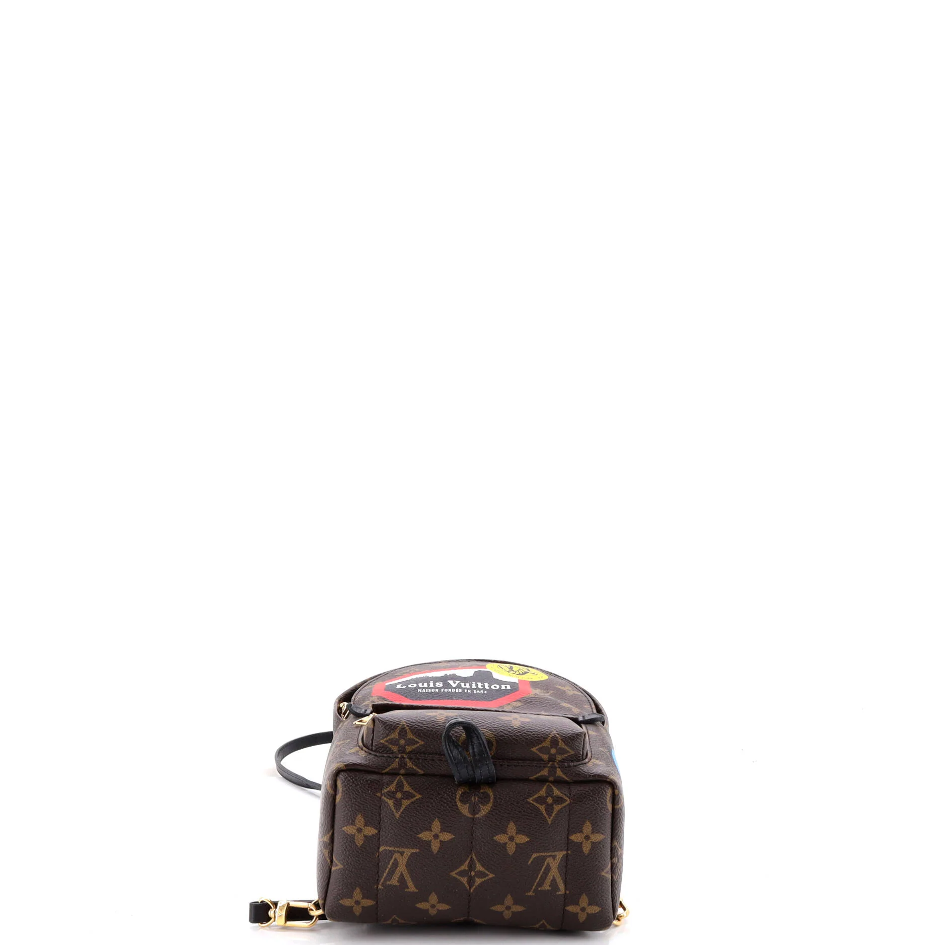 Palm Springs Backpack Limited Edition World Tour Monogram Canvas Mini - Image 4