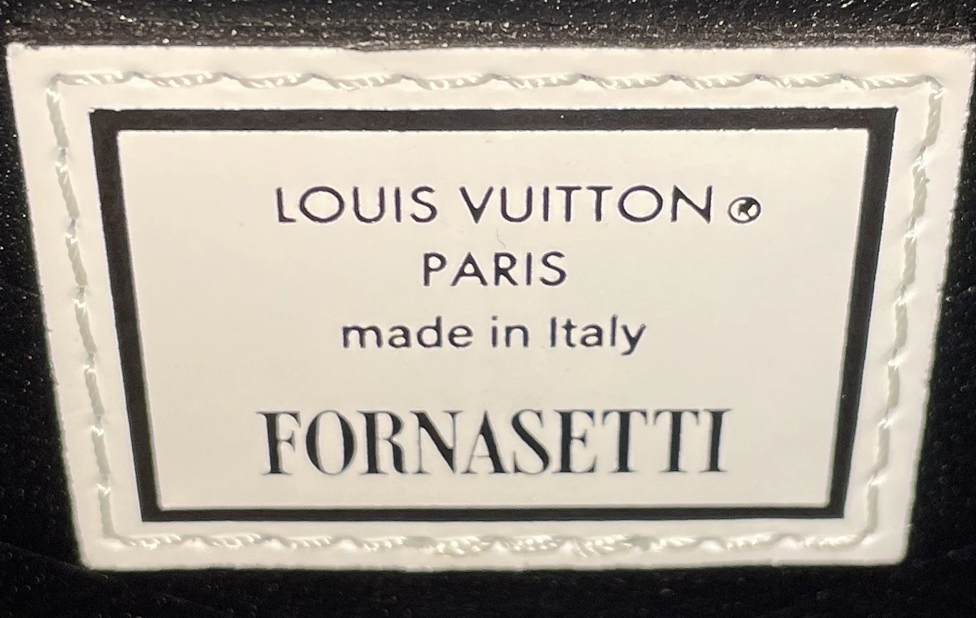 Petite Malle Handbag Limited Edition Fornasetti Architettura Print Leather and Monogram Canvas - Image 9