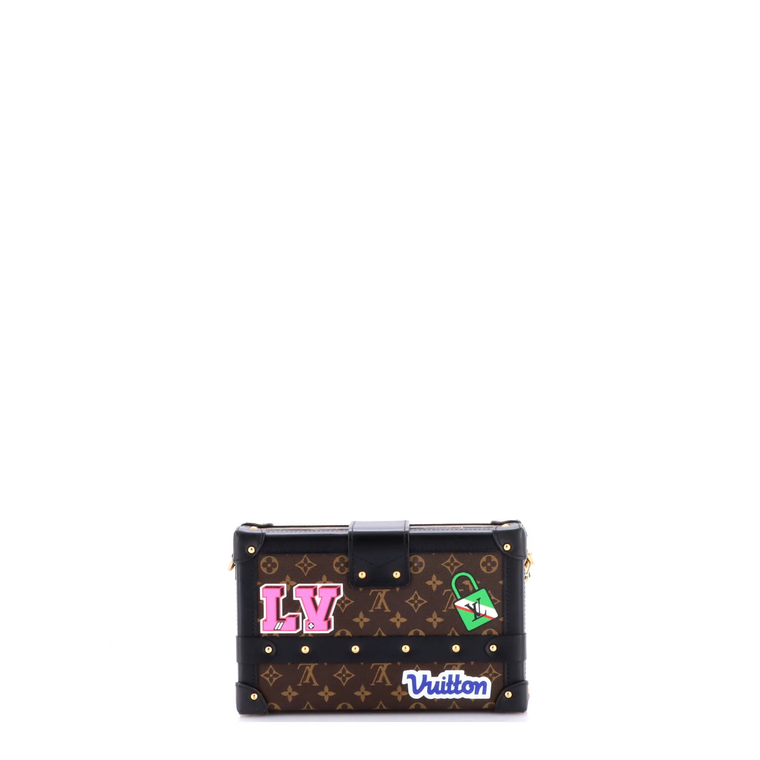 Petite Malle Handbag Limited Edition Patches Monogram Canvas - Image 3