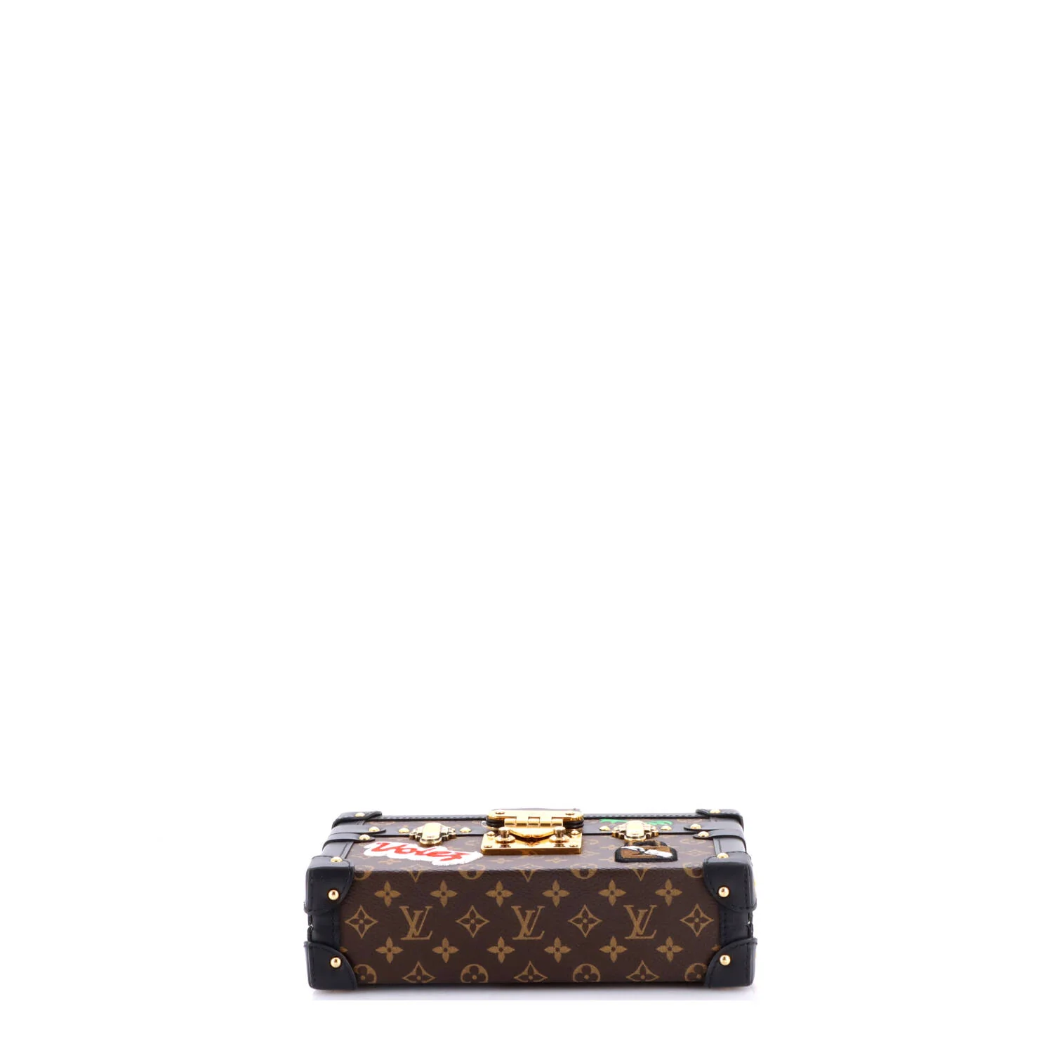 Petite Malle Handbag Limited Edition Patches Monogram Canvas - Image 4
