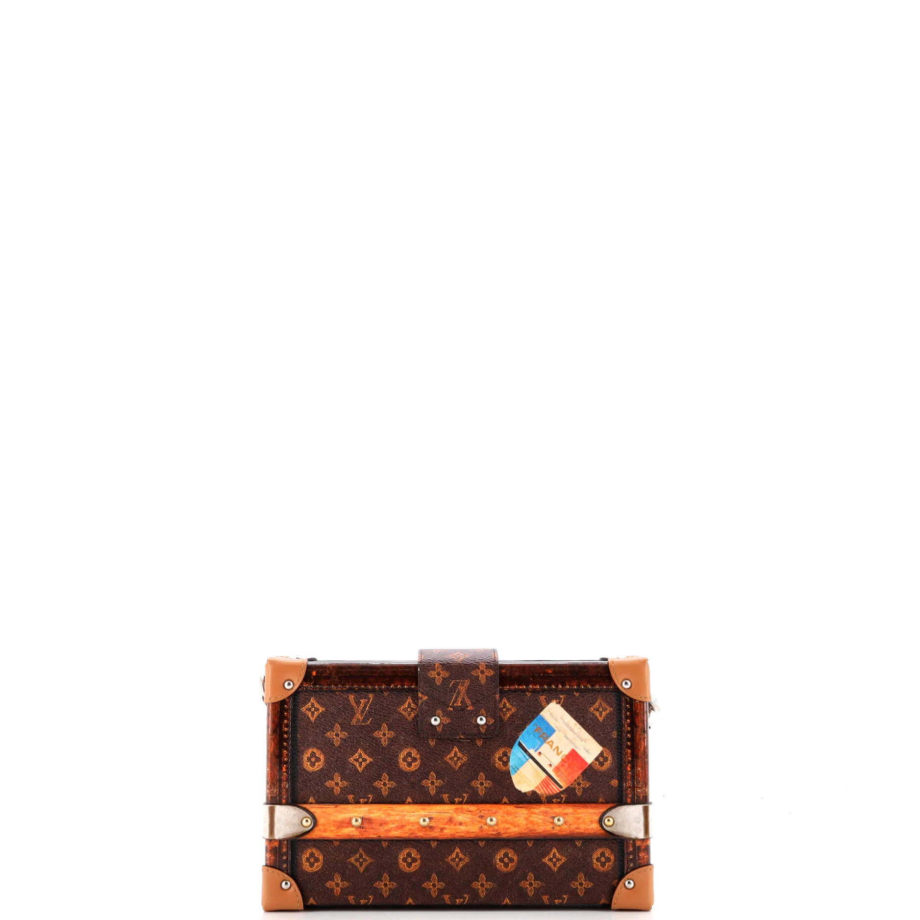Petite Malle Handbag Limited Edition Time Trunk Monogram Canvas - Image 3