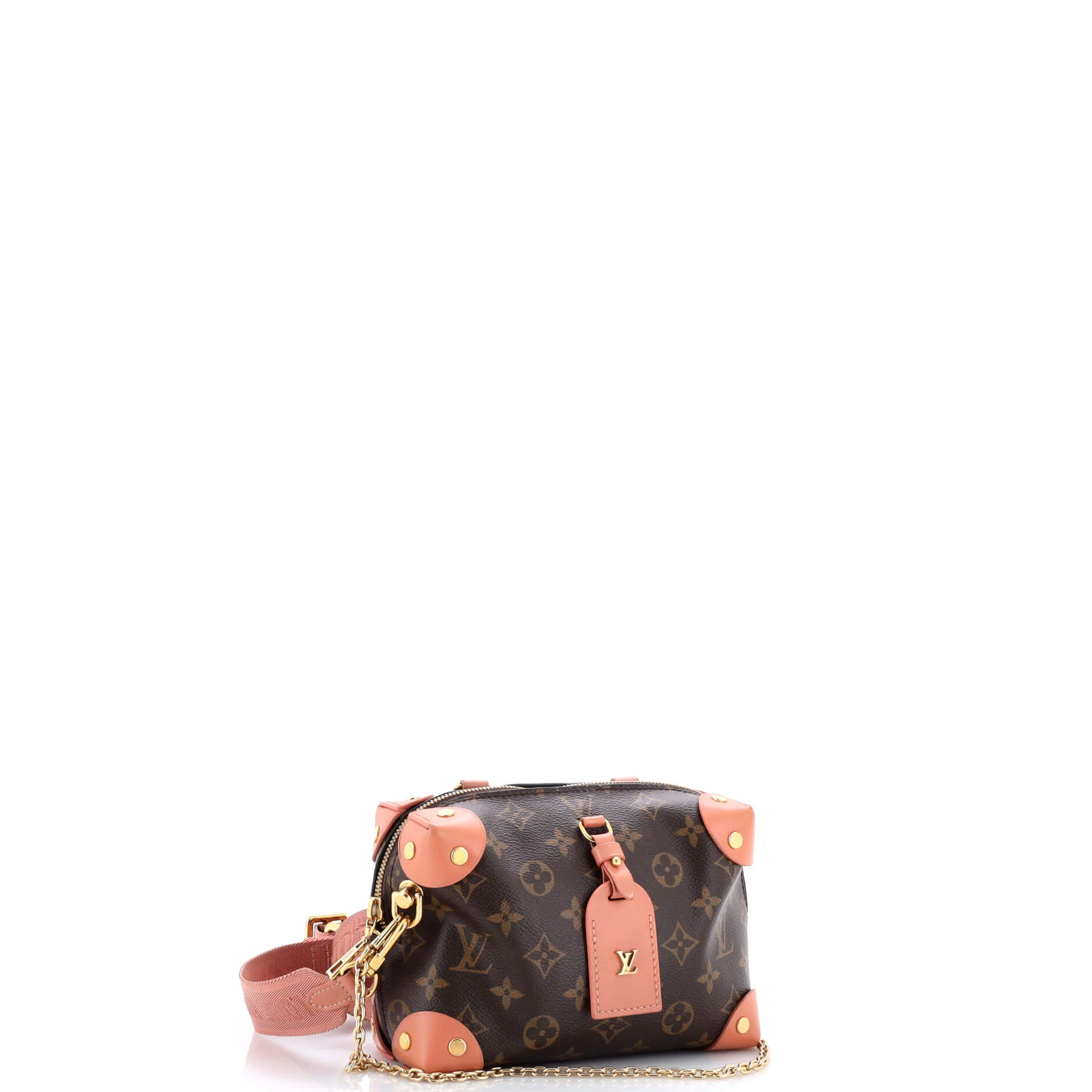 Petite Malle Souple Handbag Monogram Canvas with Leather - Image 2