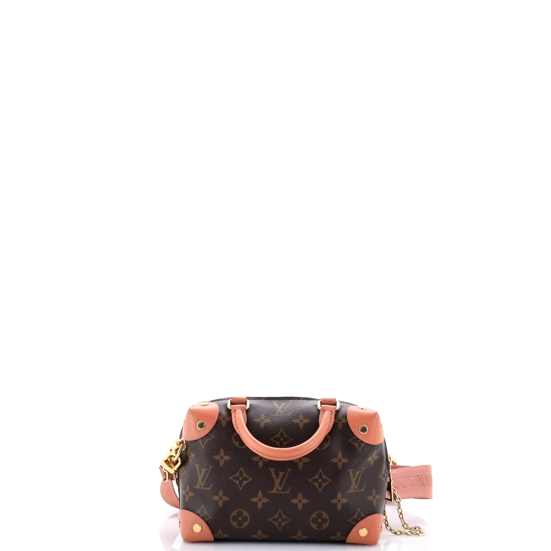 Petite Malle Souple Handbag Monogram Canvas with Leather - Image 3