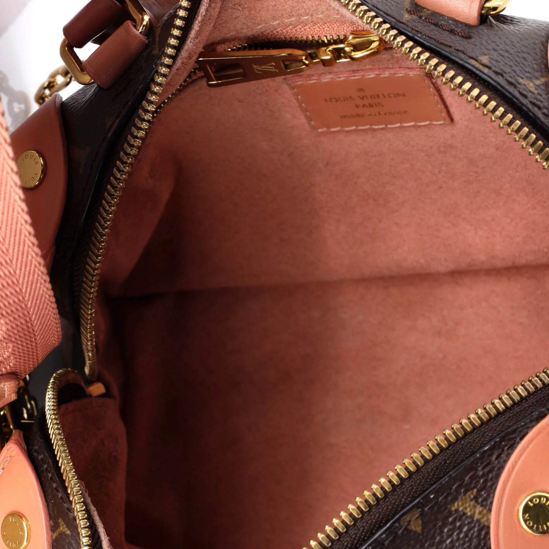 Petite Malle Souple Handbag Monogram Canvas with Leather - Image 5