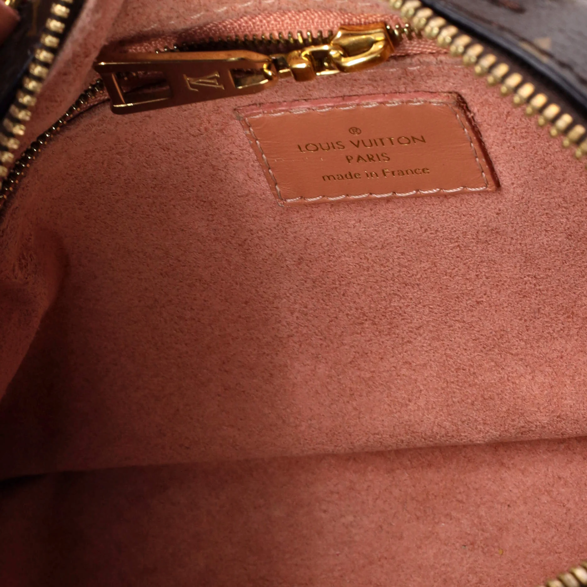 Petite Malle Souple Handbag Monogram Canvas with Leather - Image 8