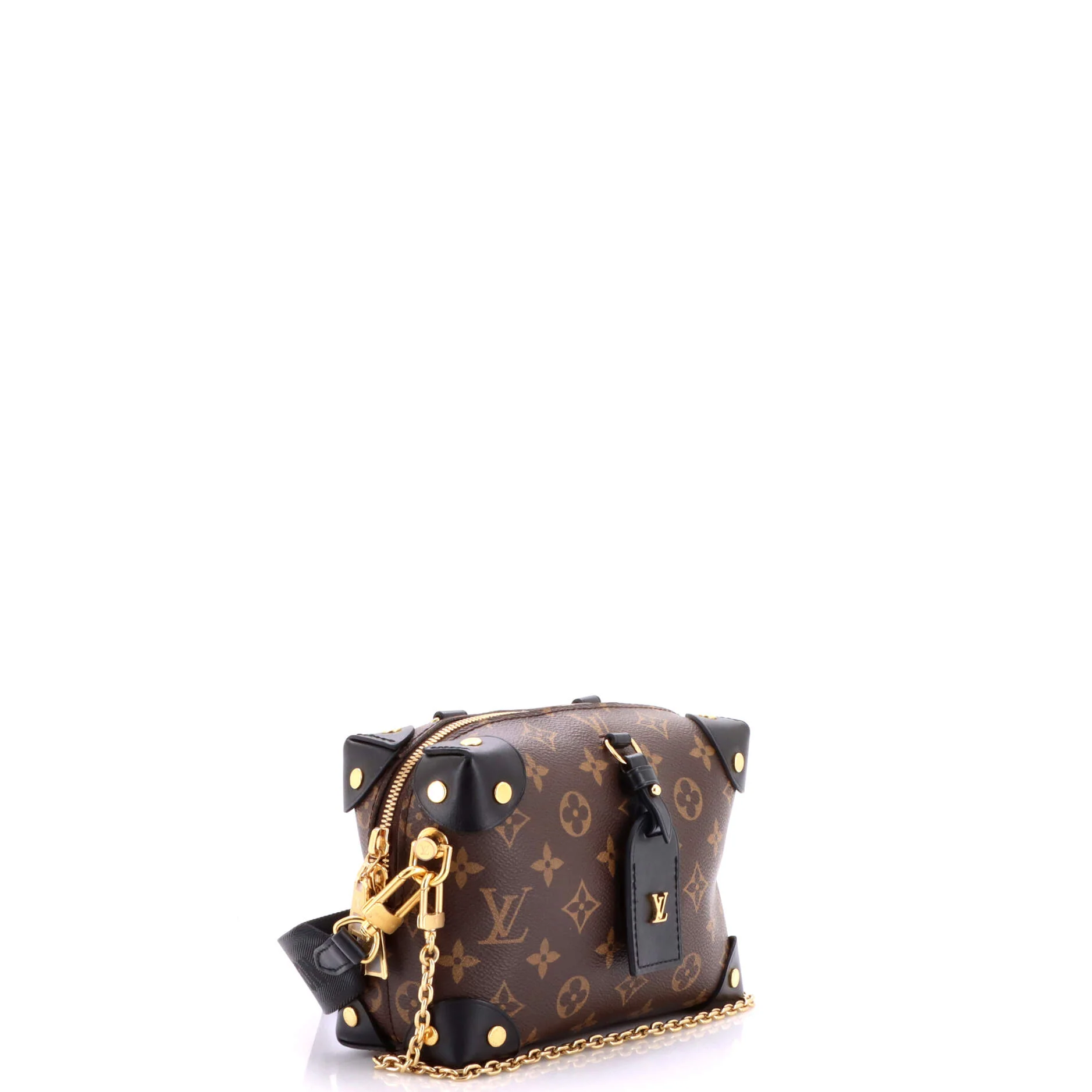 Petite Malle Souple Handbag Monogram Canvas with Leather - Image 2