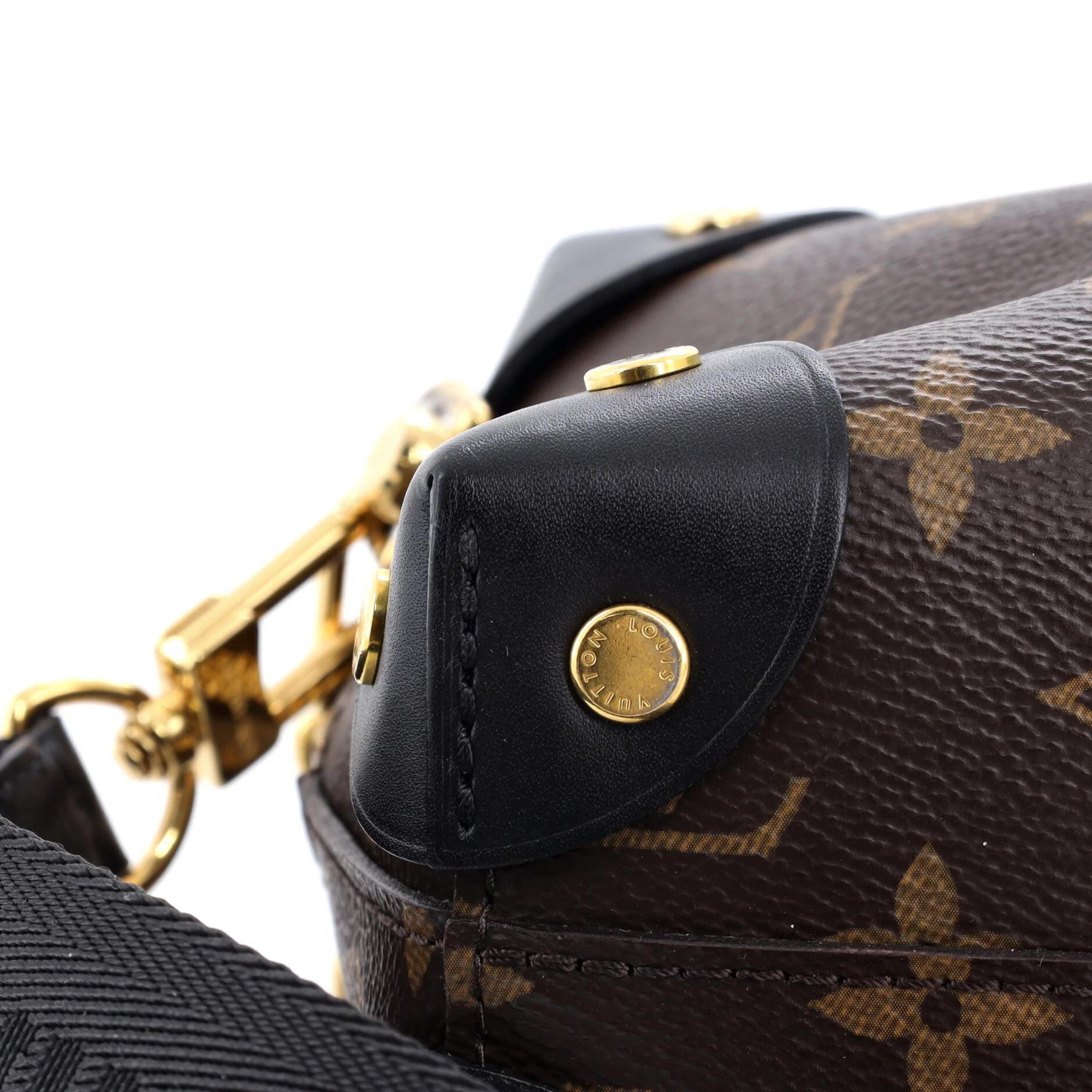 Petite Malle Souple Handbag Monogram Canvas with Leather - Image 7