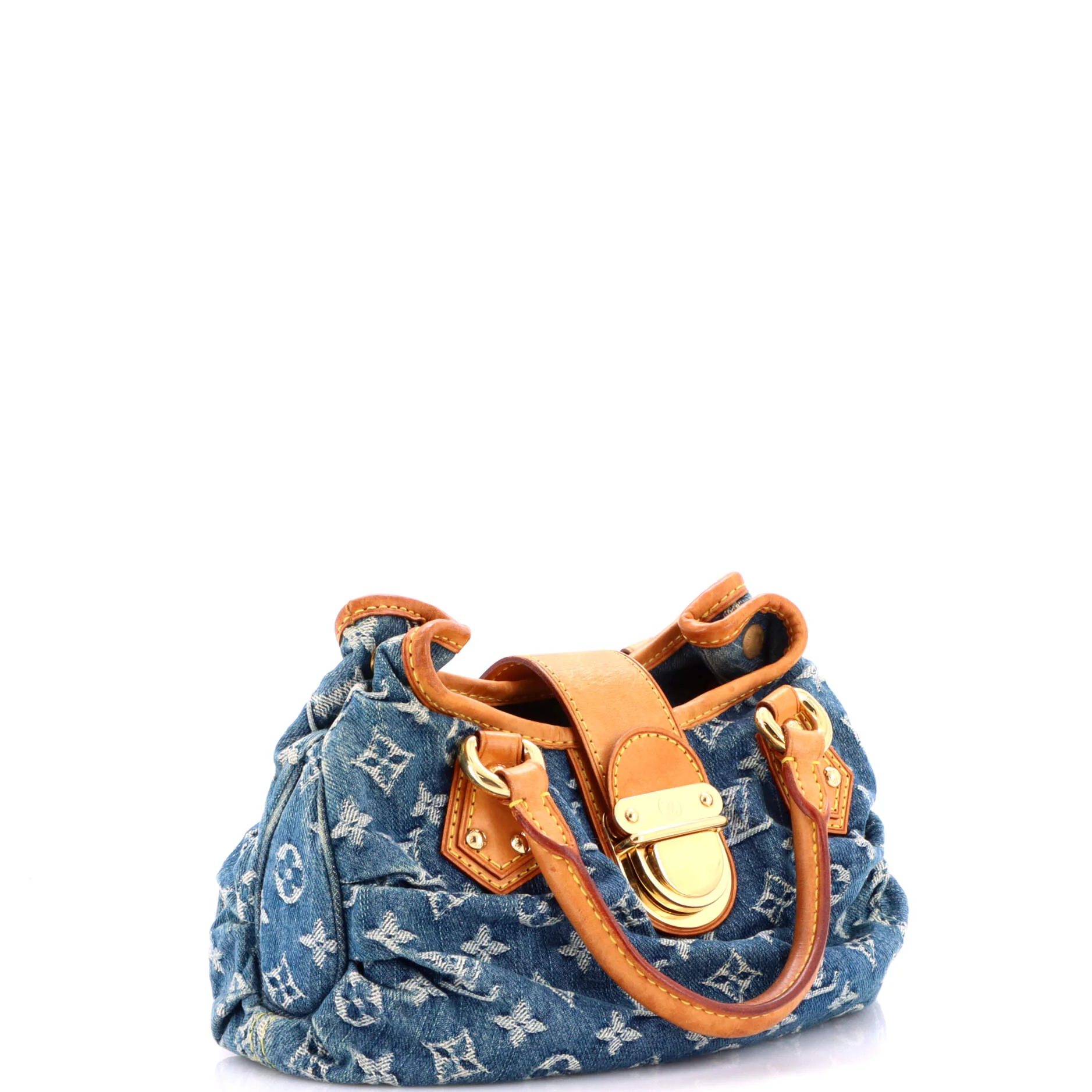 Pleaty Handbag Denim Small - Image 4