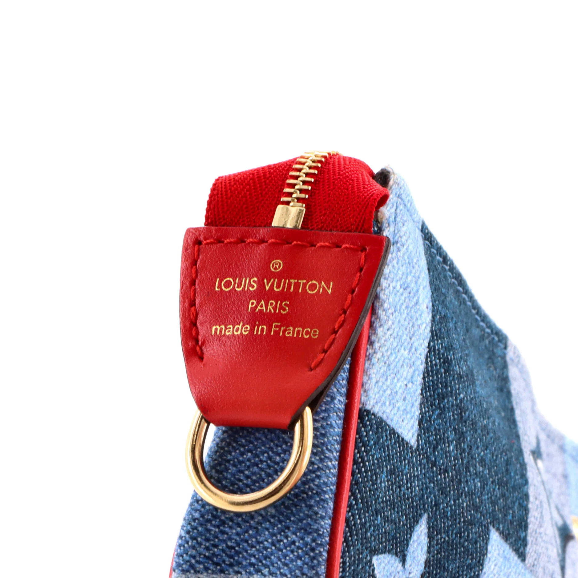 Pochette Accessoires Damier and Monogram Patchwork Denim Micro - Image 7