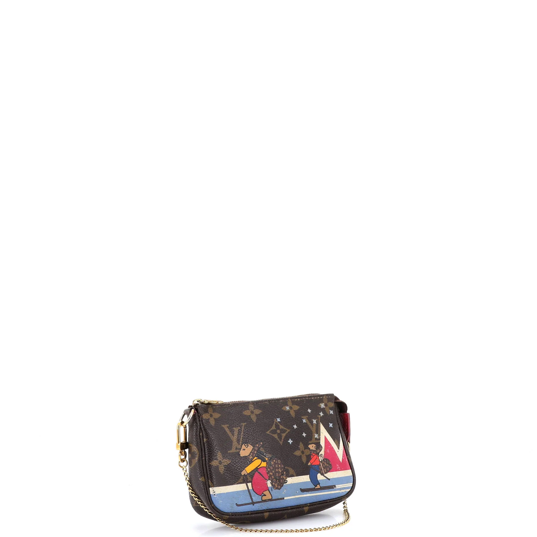 Pochette Accessoires Limited Edition Christmas Animation Monogram Canvas Mini - Image 2